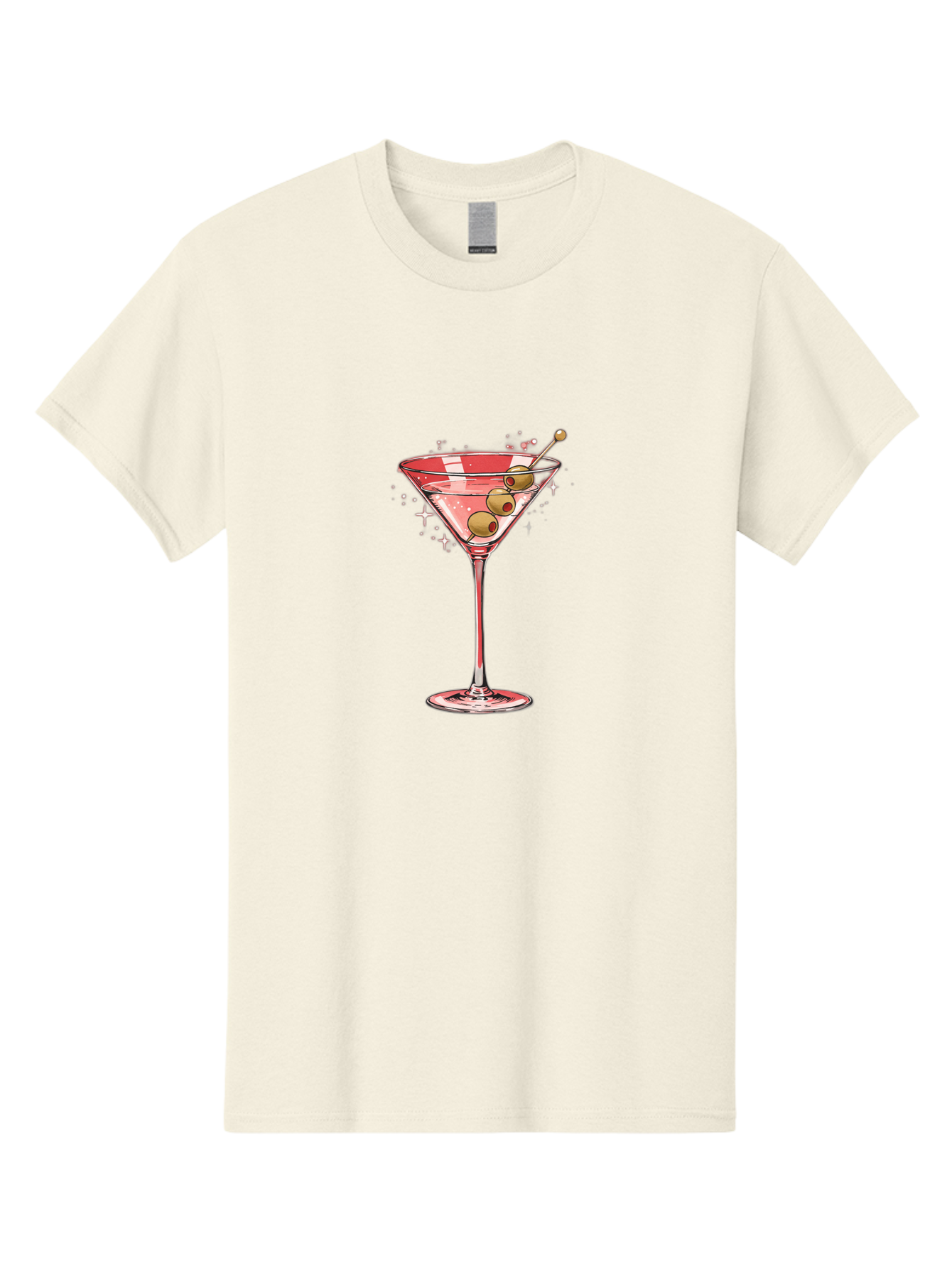 Dirty-Martini-3 Men'S Graphic Tee, 100% Cotton, Comfortable Casual Summer Wear, Machine Washable, Martini Glass, Clear Liquid, Green Olives, Cocktail, Luxury Drink, Elegant Glassware, Classic Cocktail, Sophisticated Beverage, Glamorous Drink Bad002