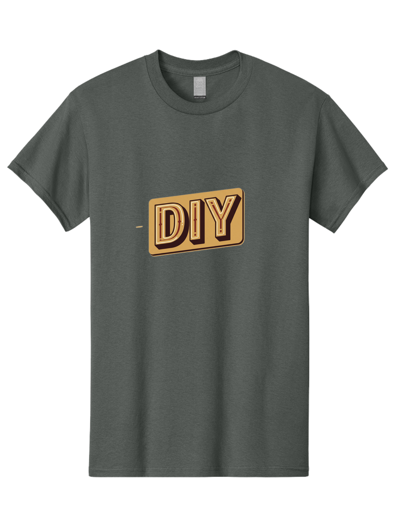 Diy-5 Men'S Graphic Tee, 100% Cotton, Comfortable Casual Summer Wear, Machine Washable, Diy Logo, Handmade Crafts, Diy Tutorials, Home Improvement, Crafting Ideas, Self-Made Projects, Creative Inspiration Bad013