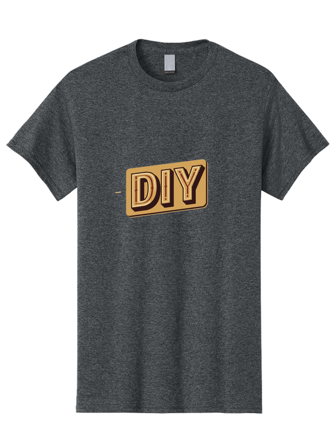 Diy-5 Men'S Graphic Tee, 100% Cotton, Comfortable Casual Summer Wear, Machine Washable, Diy Logo, Handmade Crafts, Diy Tutorials, Home Improvement, Crafting Ideas, Self-Made Projects, Creative Inspiration Bad013