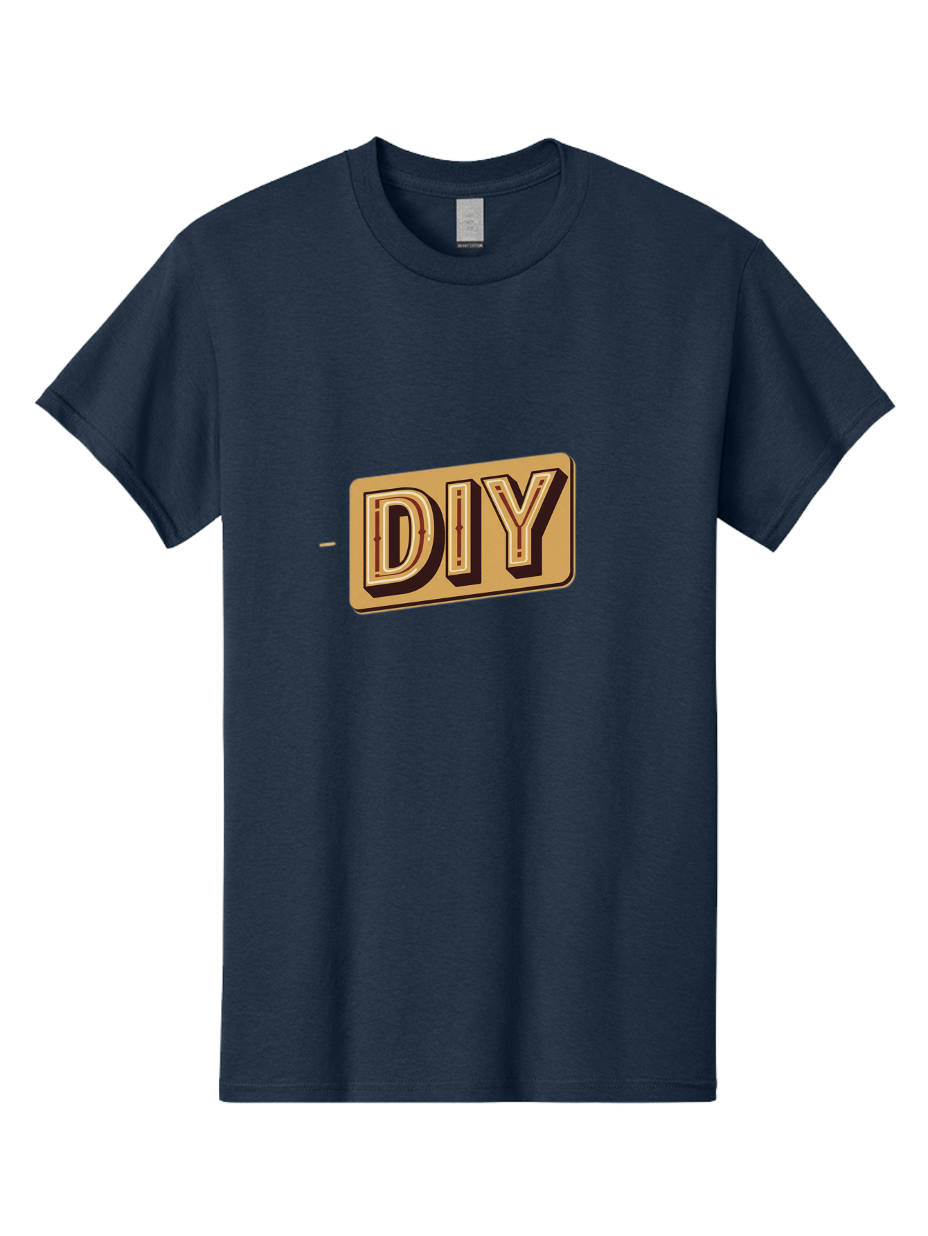 Diy-5 Men'S Graphic Tee, 100% Cotton, Comfortable Casual Summer Wear, Machine Washable, Diy Logo, Handmade Crafts, Diy Tutorials, Home Improvement, Crafting Ideas, Self-Made Projects, Creative Inspiration Bad013