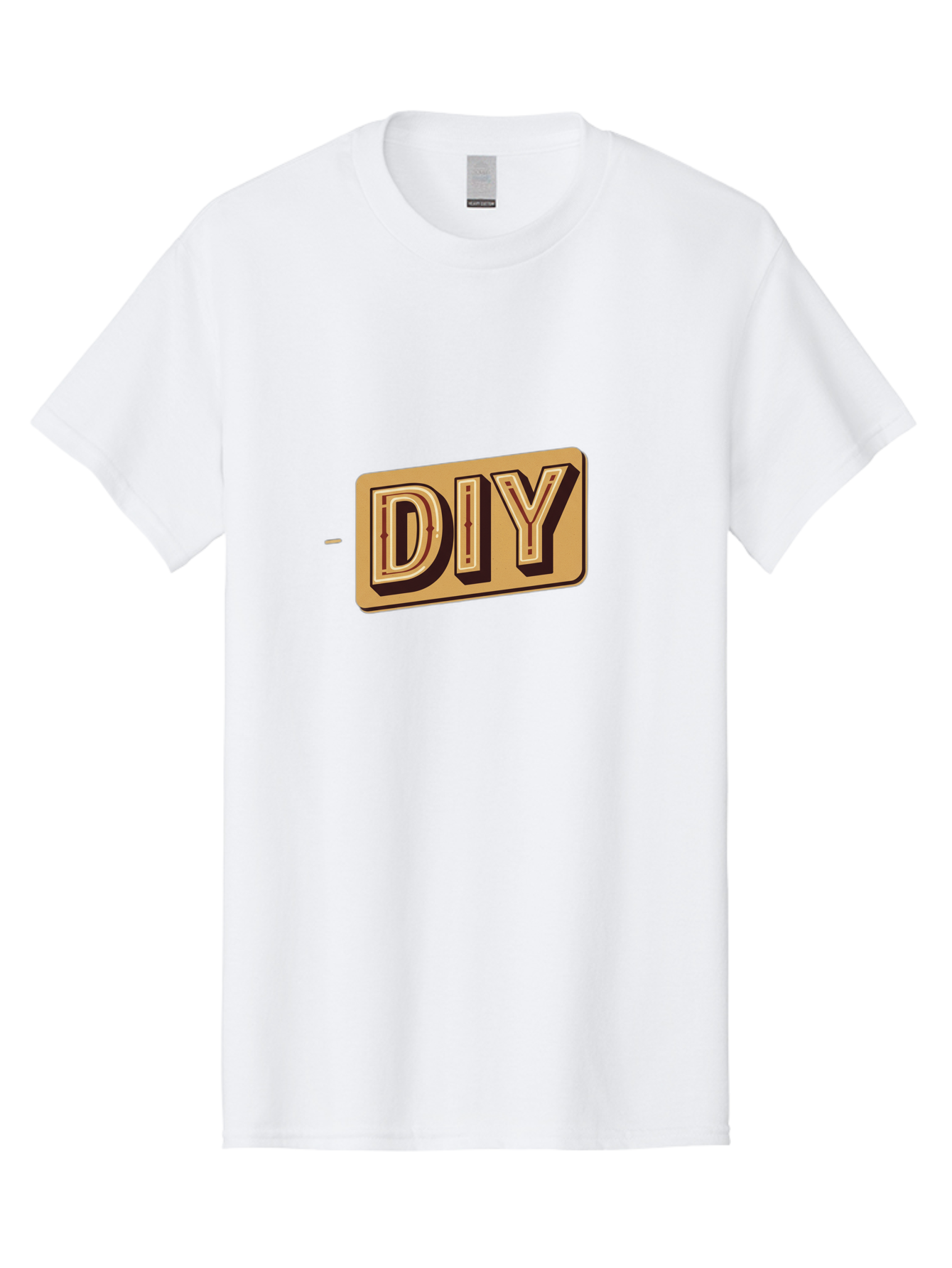 Diy-5 Men'S Graphic Tee, 100% Cotton, Comfortable Casual Summer Wear, Machine Washable, Diy Logo, Handmade Crafts, Diy Tutorials, Home Improvement, Crafting Ideas, Self-Made Projects, Creative Inspiration Bad013