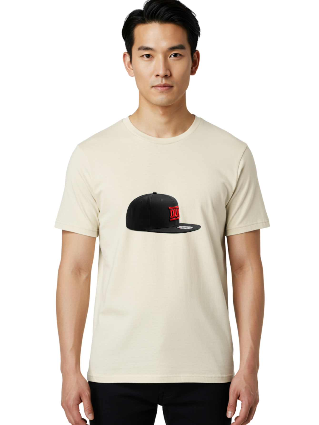 Dunk-Low-Pro-Sb Men'S Graphic Tee, 100% Cotton, Comfortable Casual Summer Wear, Machine Washable, Black Baseball Cap, Red Logo, Dunk Branding, Athletic Wear, Sports Fashion, Streetwear, Snapback Hat, Casual Style, Trendy Accessories Bad061