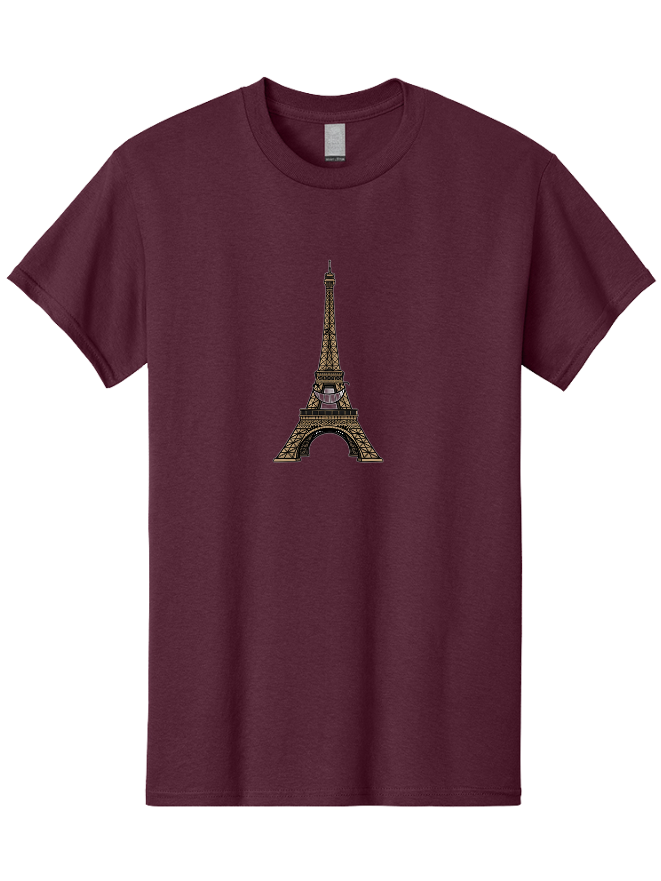 Eiffel-Tower-1 Men'S Graphic Tee, 100% Cotton, Comfortable Casual Summer Wear, Machine Washable, Iron Latticework, Famous Landmark, Paris, France, Iconic Architecture, Tourist Attraction, Historical Monument, Cityscape Bad068