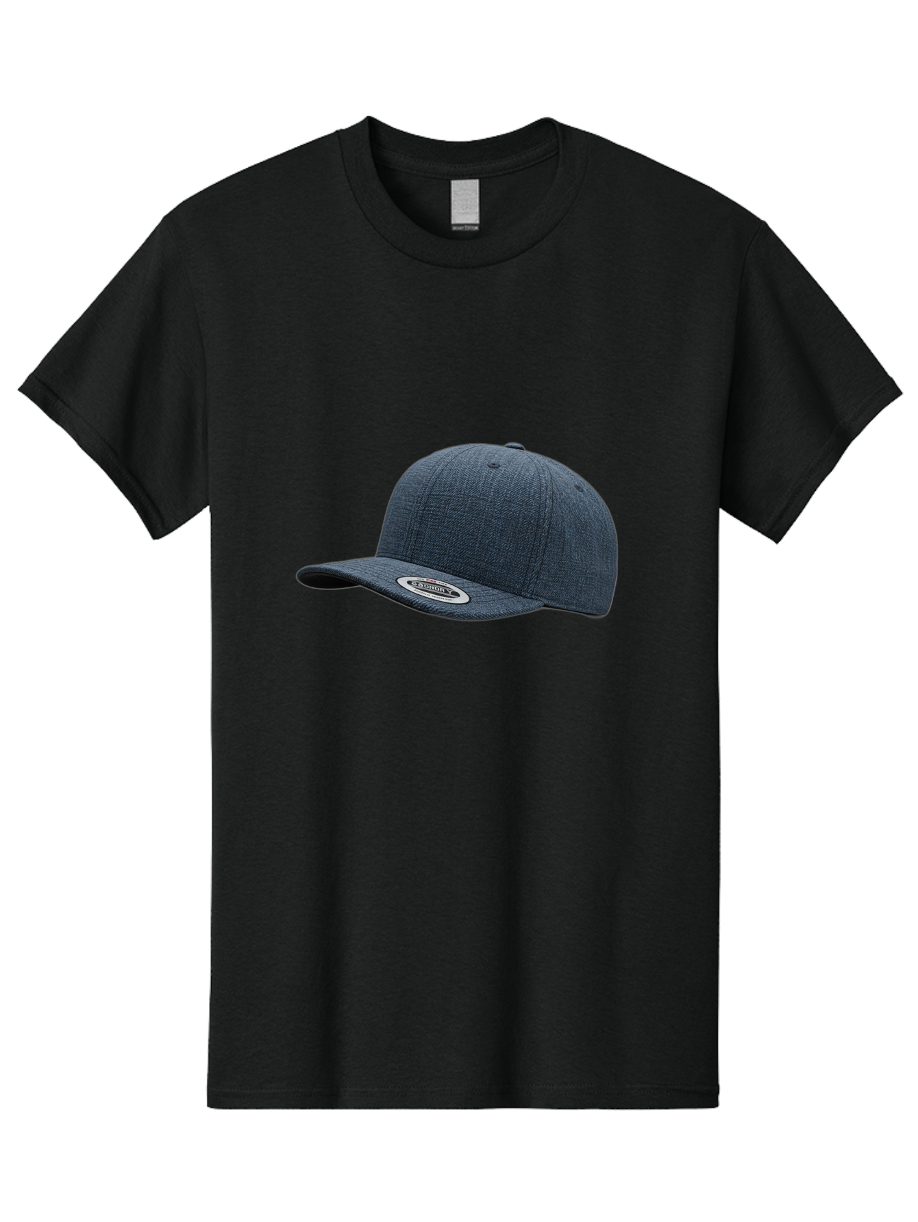 Flexfit-Cap Men'S Graphic Tee, 100% Cotton, Comfortable Casual Summer Wear, Machine Washable, Flexfit Baseball Cap, Dark Blue Cap, Snapback Hat, Flexfit Logo, Stylish Headwear, Casual Fashion, Sports Cap, Flexfit Branding, Hat With Logo Bad102