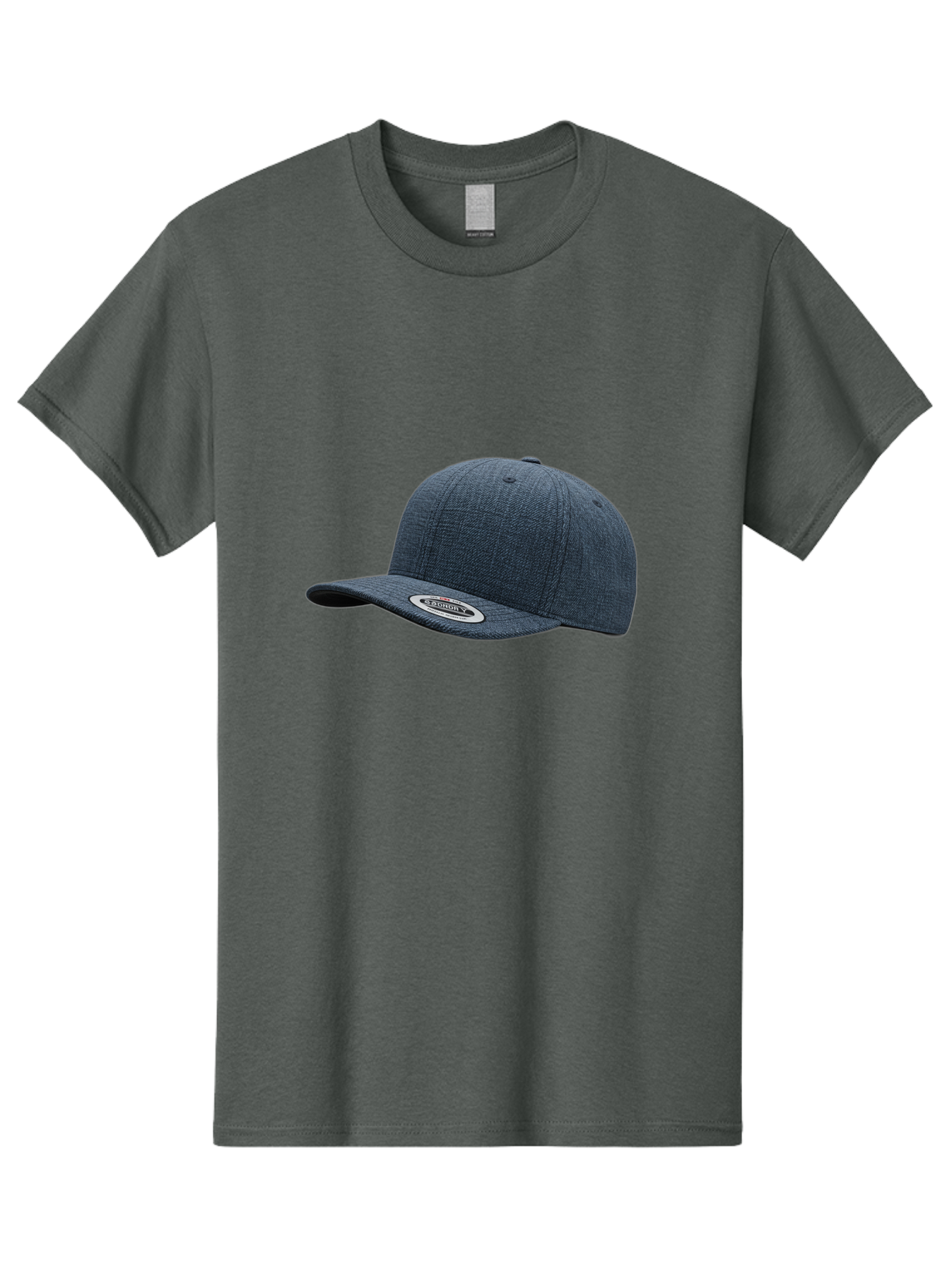 Flexfit-Cap Men'S Graphic Tee, 100% Cotton, Comfortable Casual Summer Wear, Machine Washable, Flexfit Baseball Cap, Dark Blue Cap, Snapback Hat, Flexfit Logo, Stylish Headwear, Casual Fashion, Sports Cap, Flexfit Branding, Hat With Logo Bad102