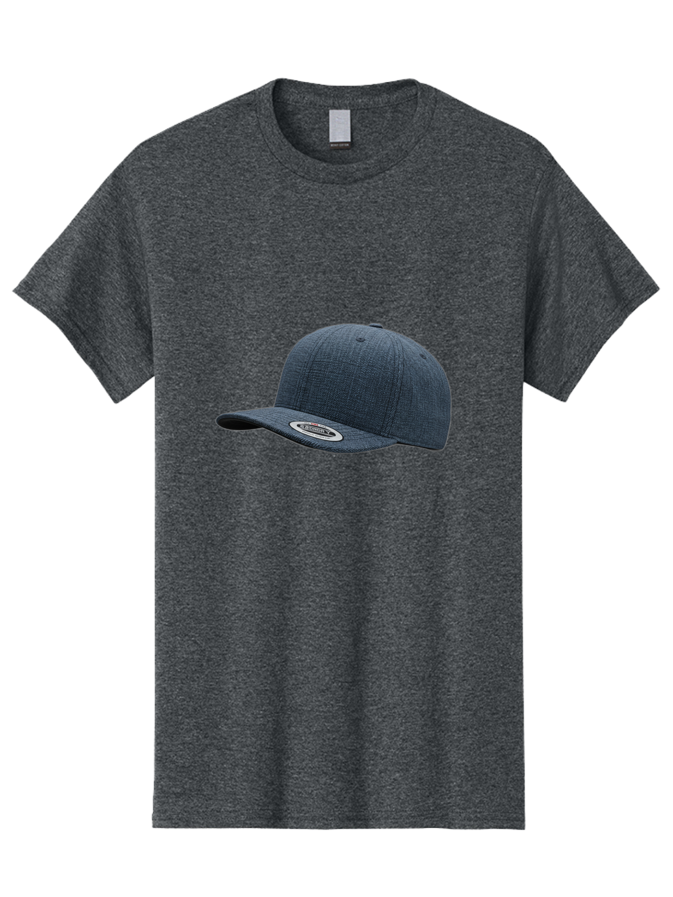 Flexfit-Cap Men'S Graphic Tee, 100% Cotton, Comfortable Casual Summer Wear, Machine Washable, Flexfit Baseball Cap, Dark Blue Cap, Snapback Hat, Flexfit Logo, Stylish Headwear, Casual Fashion, Sports Cap, Flexfit Branding, Hat With Logo Bad102