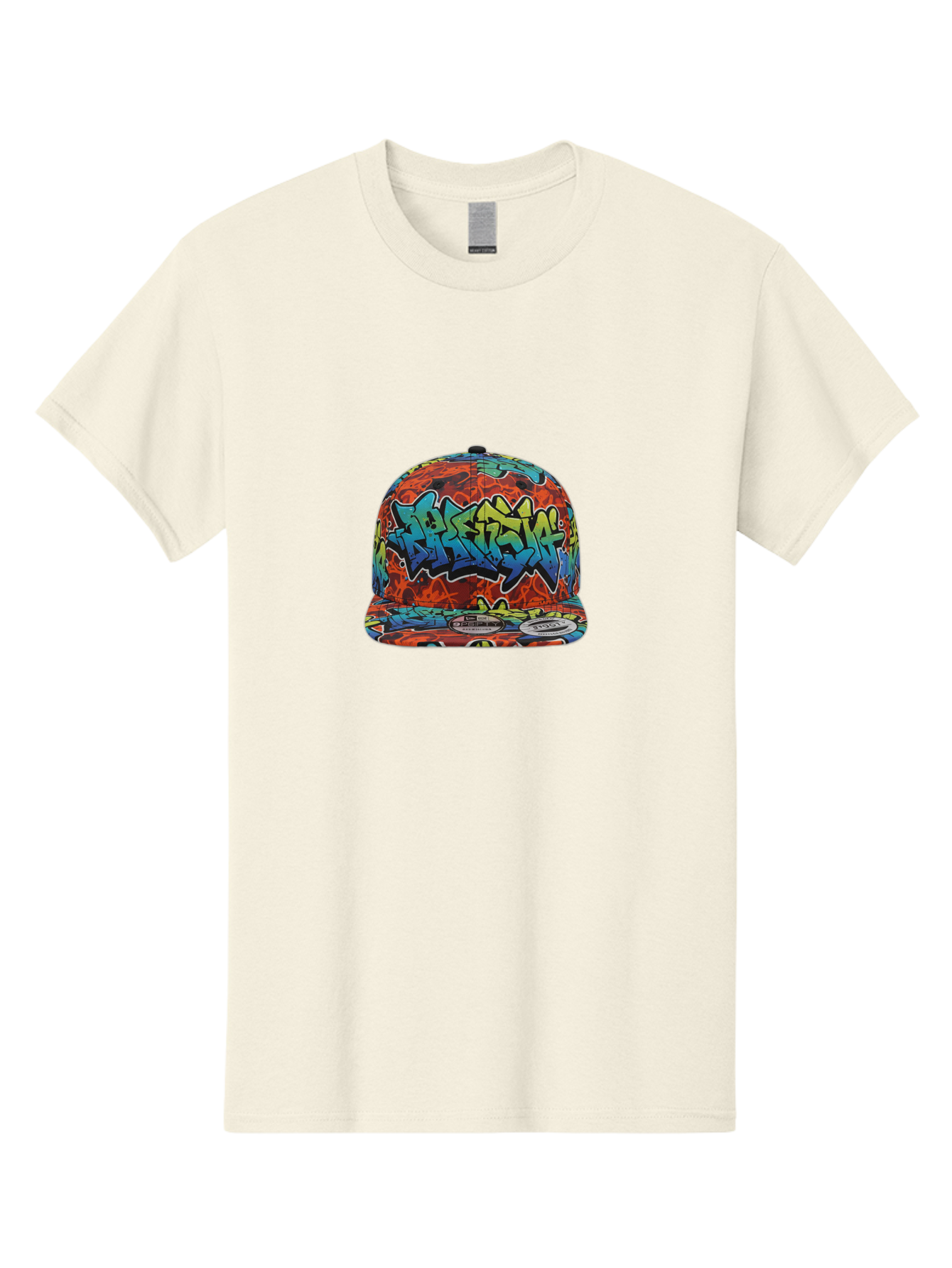 Graffiti-Baseball-Cap-1 Men'S Graphic Tee, 100% Cotton, Comfortable Casual Summer Wear, Machine Washable, New Era Cap, Graffiti Design, Streetwear Fashion, Urban Style, Colorful Hat, Trendy Accessories, Casual Wear, Baseball Cap, Graffiti Art, Bad162