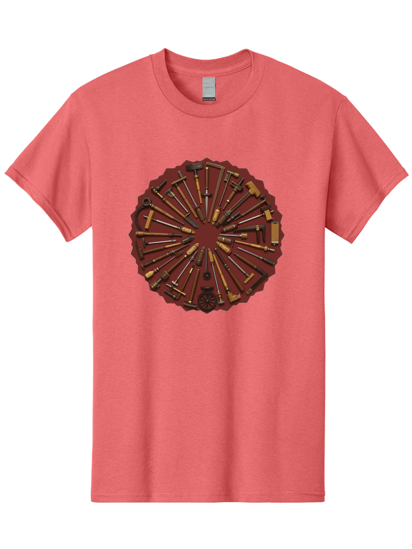 Hammer-Collection Men'S Graphic Tee, 100% Cotton, Comfortable Casual Summer Wear, Machine Washable, Hammers, Tools, Carpentry, Diy Projects, Woodworking, Construction, Hand Tools, Toolbox, Craftsmanship, Building Materials, Hardware Bad179