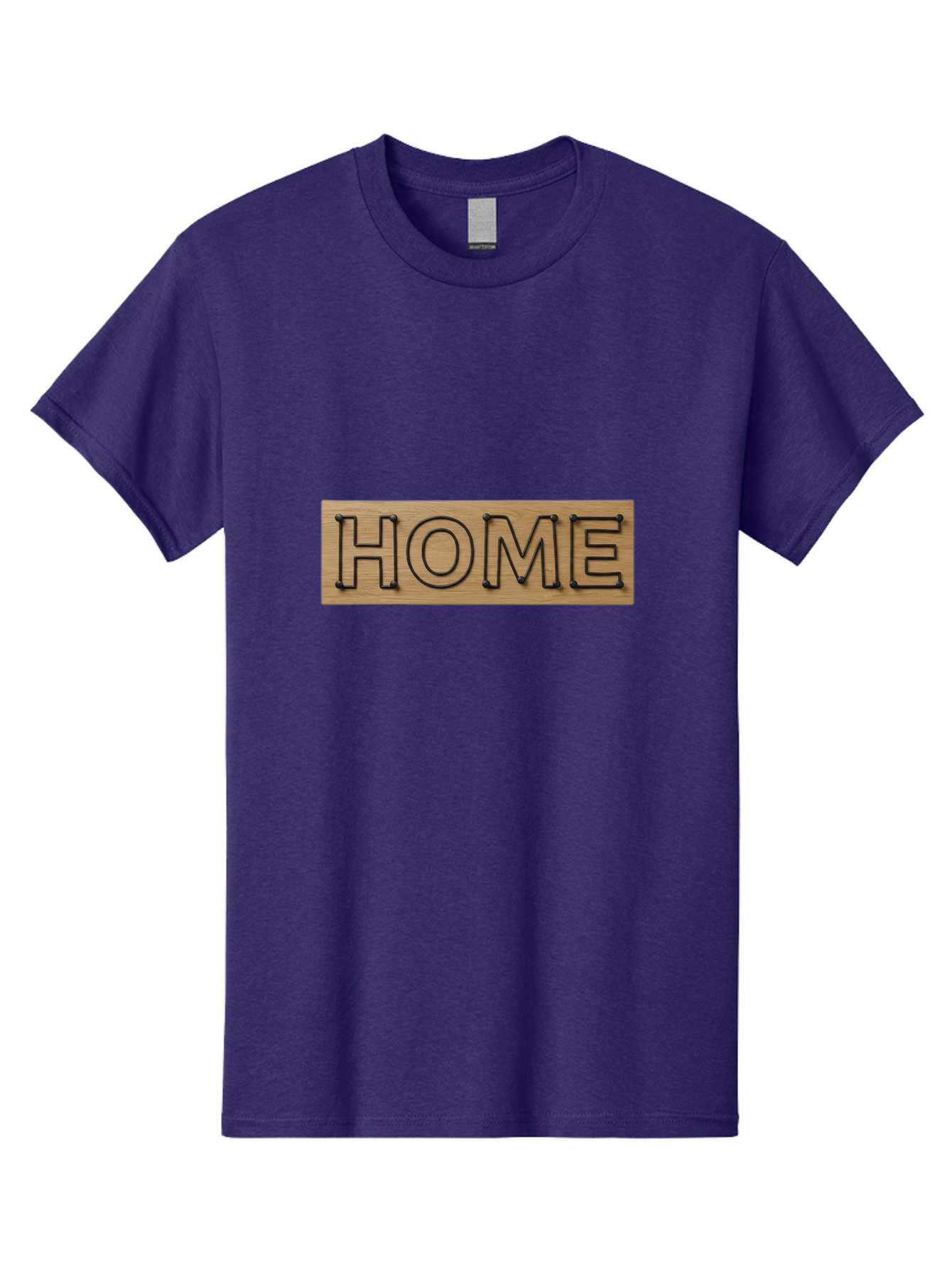 Home Men'S Graphic Tee, 100% Cotton, Comfortable Casual Summer Wear, Machine Washable, Wooden Sign, Home Sign, Marquee Letters, Rustic Decor, Home Decor, Wooden Marquee, Vintage Style, Home Sweet Home Bad199
