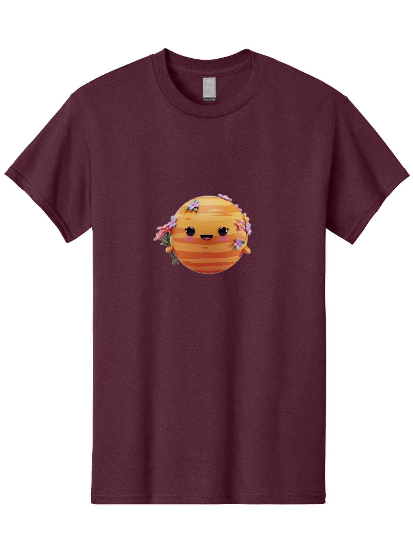 Honeycomb-Bee Men'S Graphic Tee, 100% Cotton, Comfortable Casual Summer Wear, Machine Washable, Cartoon Bee, Honeycomb, Flowers, Blossoms, Smiling Face, Kawaii Character, Cute Bee, Floral Decorations, Bee Illustration, Digital Art, Bad200