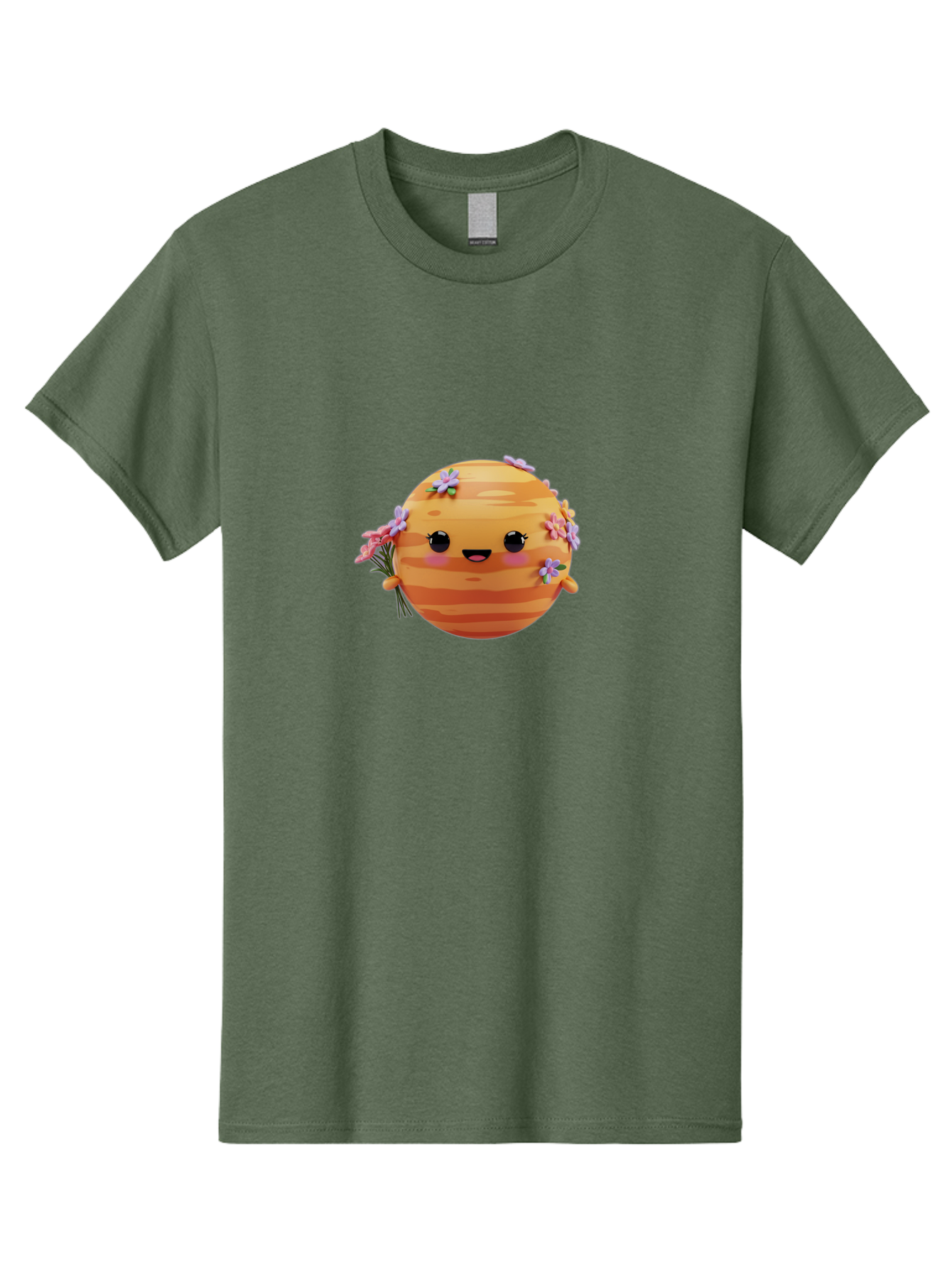 Honeycomb-Bee Men'S Graphic Tee, 100% Cotton, Comfortable Casual Summer Wear, Machine Washable, Cartoon Bee, Honeycomb, Flowers, Blossoms, Smiling Face, Kawaii Character, Cute Bee, Floral Decorations, Bee Illustration, Digital Art, Bad200