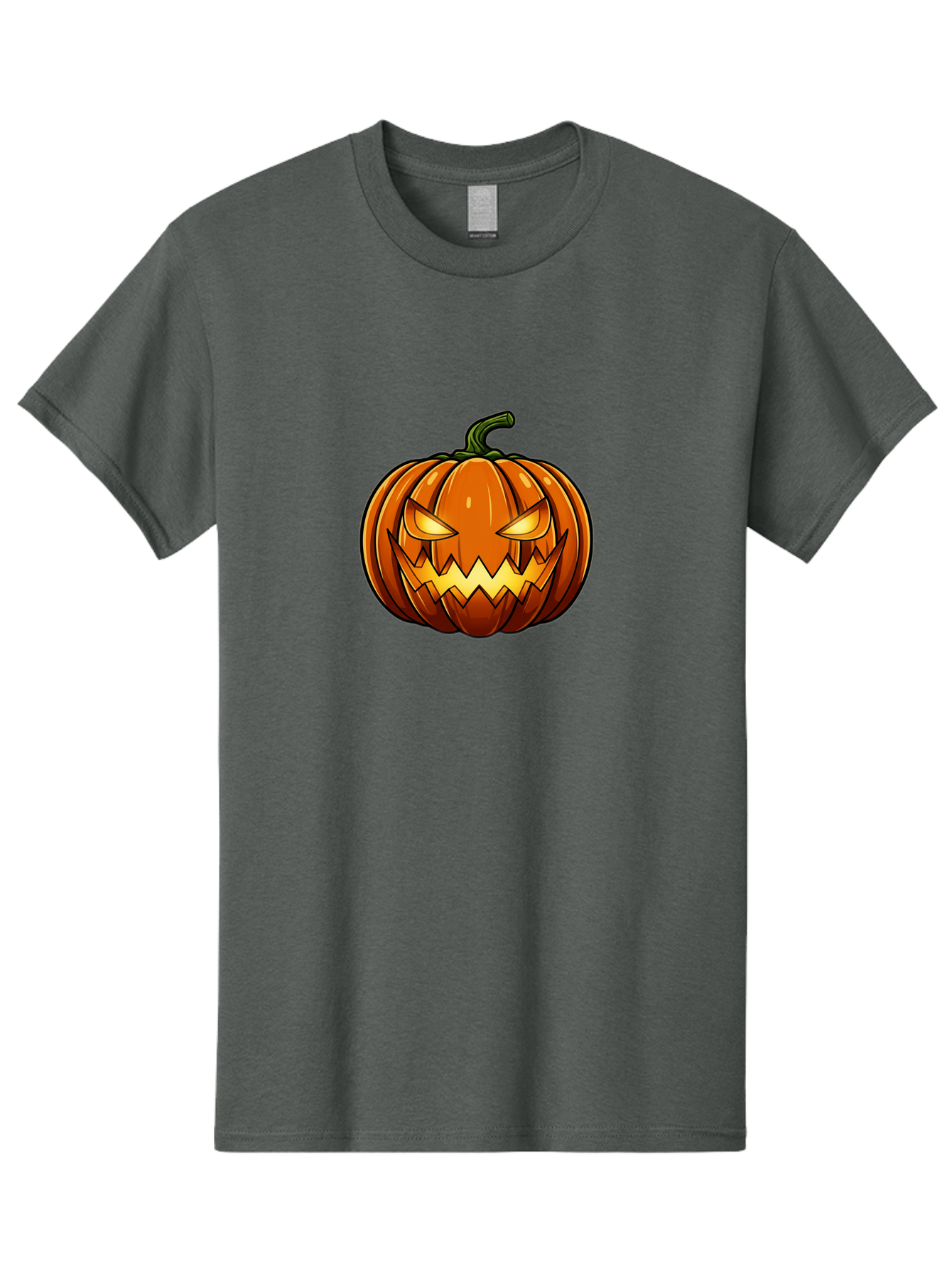 Jack-O-Lantern-2 Men'S Graphic Tee, 100% Cotton, Comfortable Casual Summer Wear, Machine Washable, Halloween Pumpkin, Jack O' Lantern, Spooky Face, Orange Pumpkin, Glowing Eyes, Scary Face, Autumn Decor, Festive Symbol, Seasonal Decoration Bad222