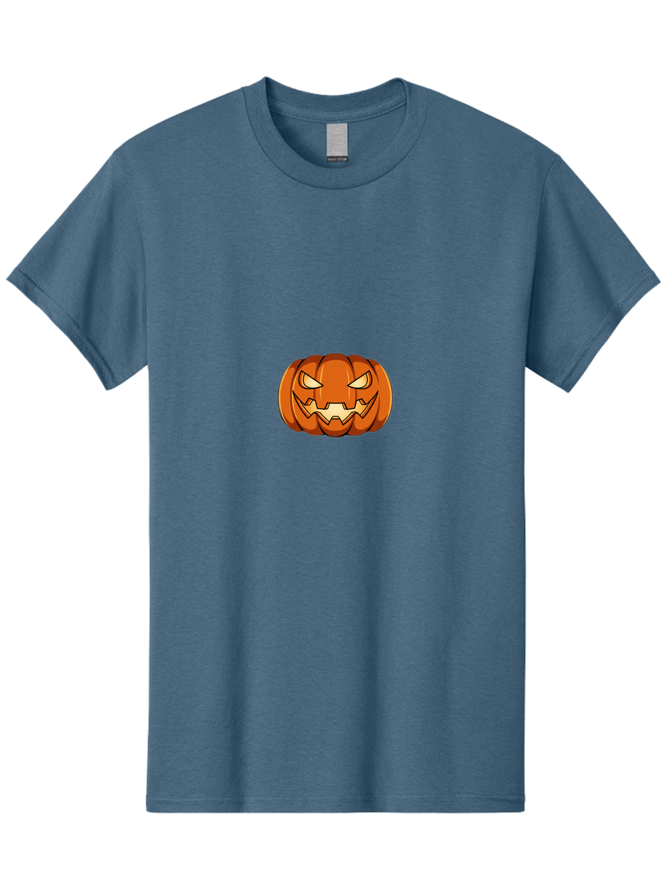 Jack-O-Lantern-3 Men'S Graphic Tee, 100% Cotton, Comfortable Casual Summer Wear, Machine Washable, Halloween Pumpkin, Jack-O-Lantern, Spooky Face, Cartoon Character, Autumnal Decor, Halloween Decorations, Scary Pumpkin, Evil Grin, Fall Season Bad223