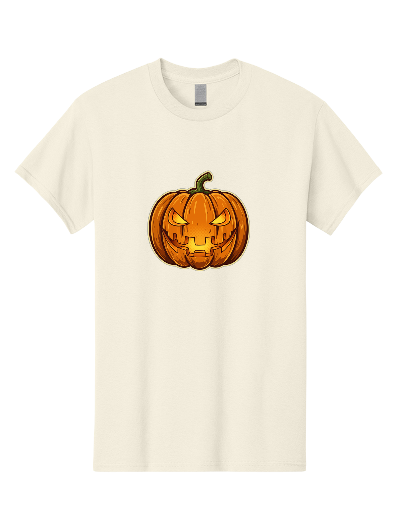Jack-O-Lantern-4 Men'S Graphic Tee, 100% Cotton, Comfortable Casual Summer Wear, Machine Washable, Halloween Pumpkin, Jack O Lantern, Spooky Face, Orange Pumpkin, Cartoon Style, Autumn Decoration, Halloween Symbol, Seasonal Decor Bad224