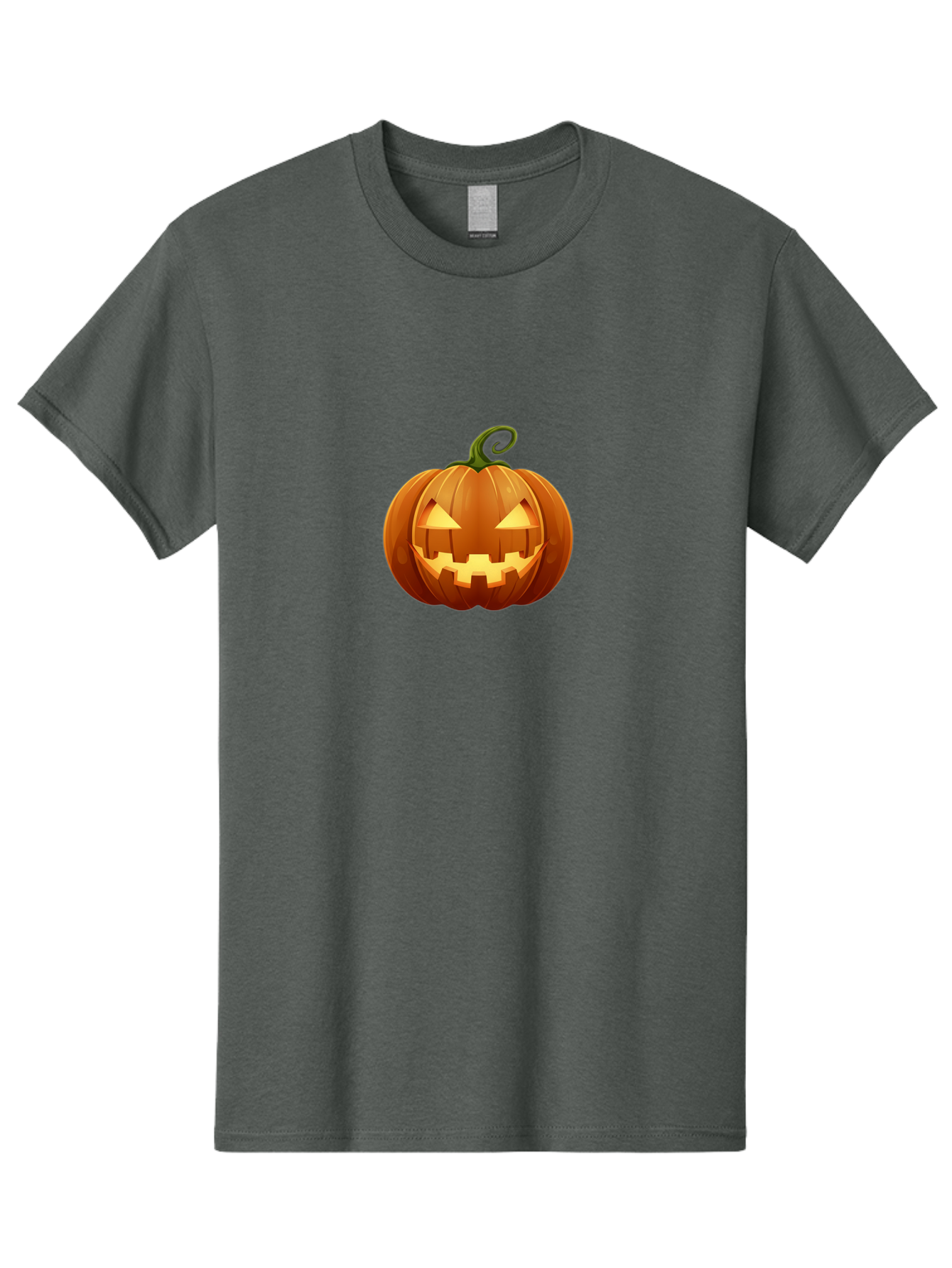 Jack-O-Lantern Men'S Graphic Tee, 100% Cotton, Comfortable Casual Summer Wear, Machine Washable, Halloween Pumpkin, Jack O' Lantern, Carved Pumpkin, Spooky Face, Halloween Decoration, Autumn Symbol, Orange Pumpkin, Festive Vibe, Fall Season, Bad229