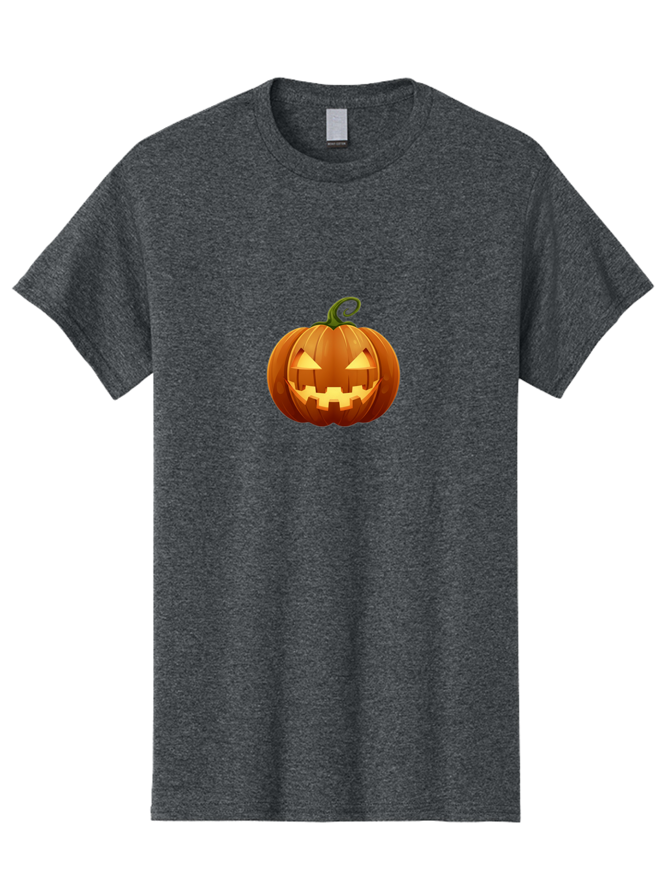 Jack-O-Lantern Men'S Graphic Tee, 100% Cotton, Comfortable Casual Summer Wear, Machine Washable, Halloween Pumpkin, Jack O' Lantern, Carved Pumpkin, Spooky Face, Halloween Decoration, Autumn Symbol, Orange Pumpkin, Festive Vibe, Fall Season, Bad229