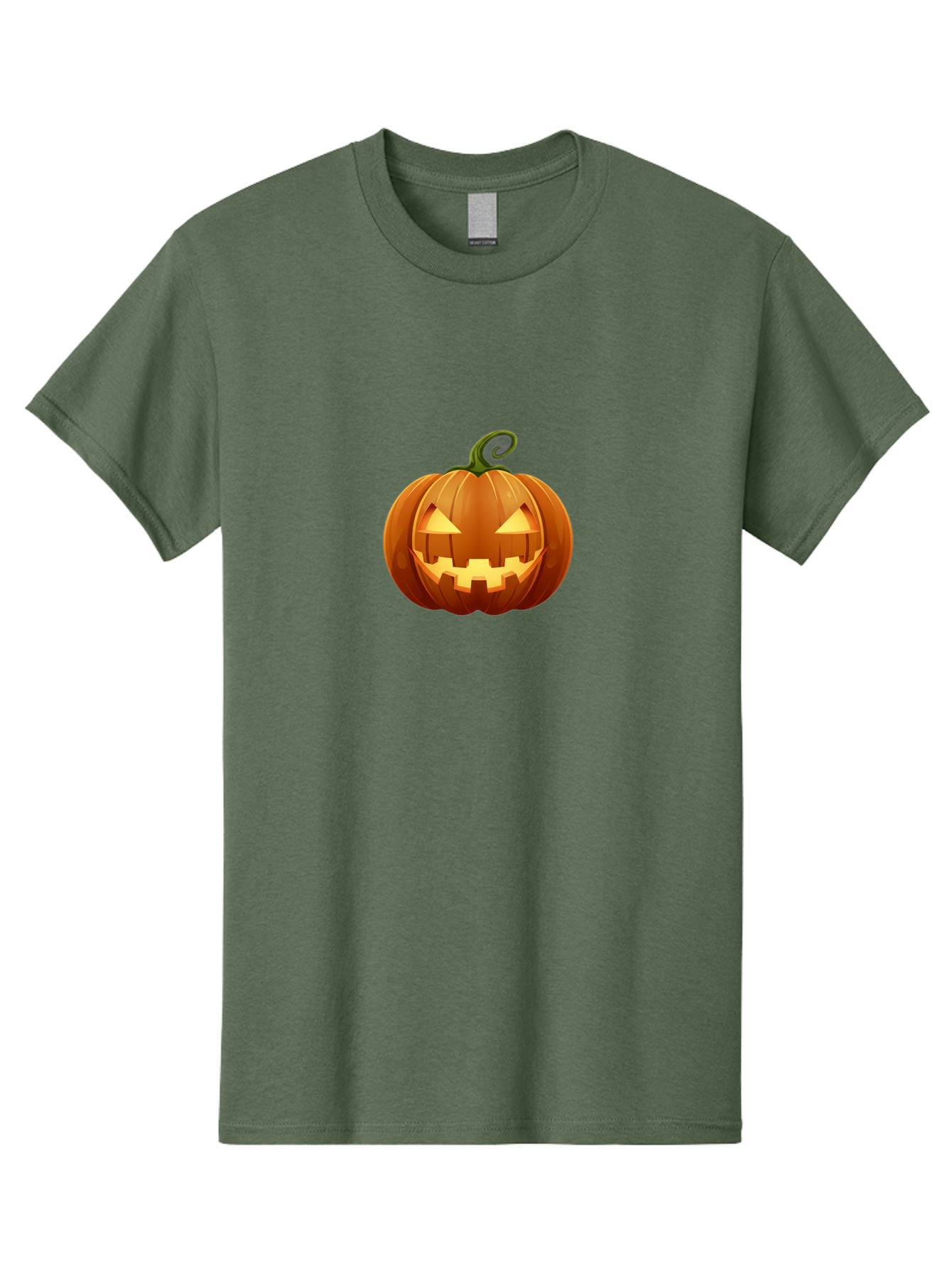 Jack-O-Lantern Men'S Graphic Tee, 100% Cotton, Comfortable Casual Summer Wear, Machine Washable, Halloween Pumpkin, Jack O' Lantern, Carved Pumpkin, Spooky Face, Halloween Decoration, Autumn Symbol, Orange Pumpkin, Festive Vibe, Fall Season, Bad229