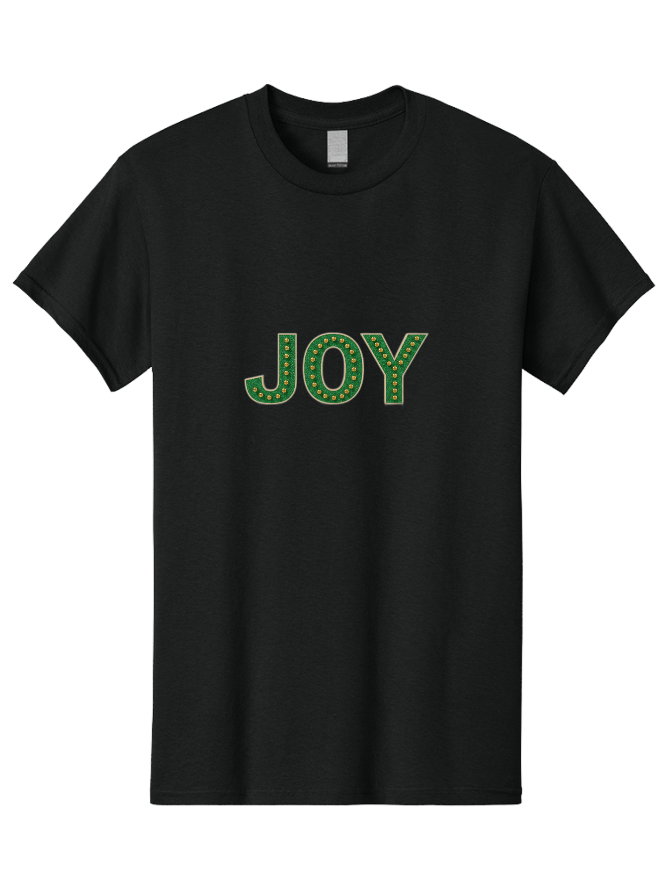 Joy Men'S Graphic Tee, 100% Cotton, Comfortable Casual Summer Wear, Machine Washable, Marquee Letters, Festive Typography, Decorative Design, Celebratory Theme, Joyful Atmosphere, Happiness, Cheerfulness, Bright Lights, Ornate Details Bad232