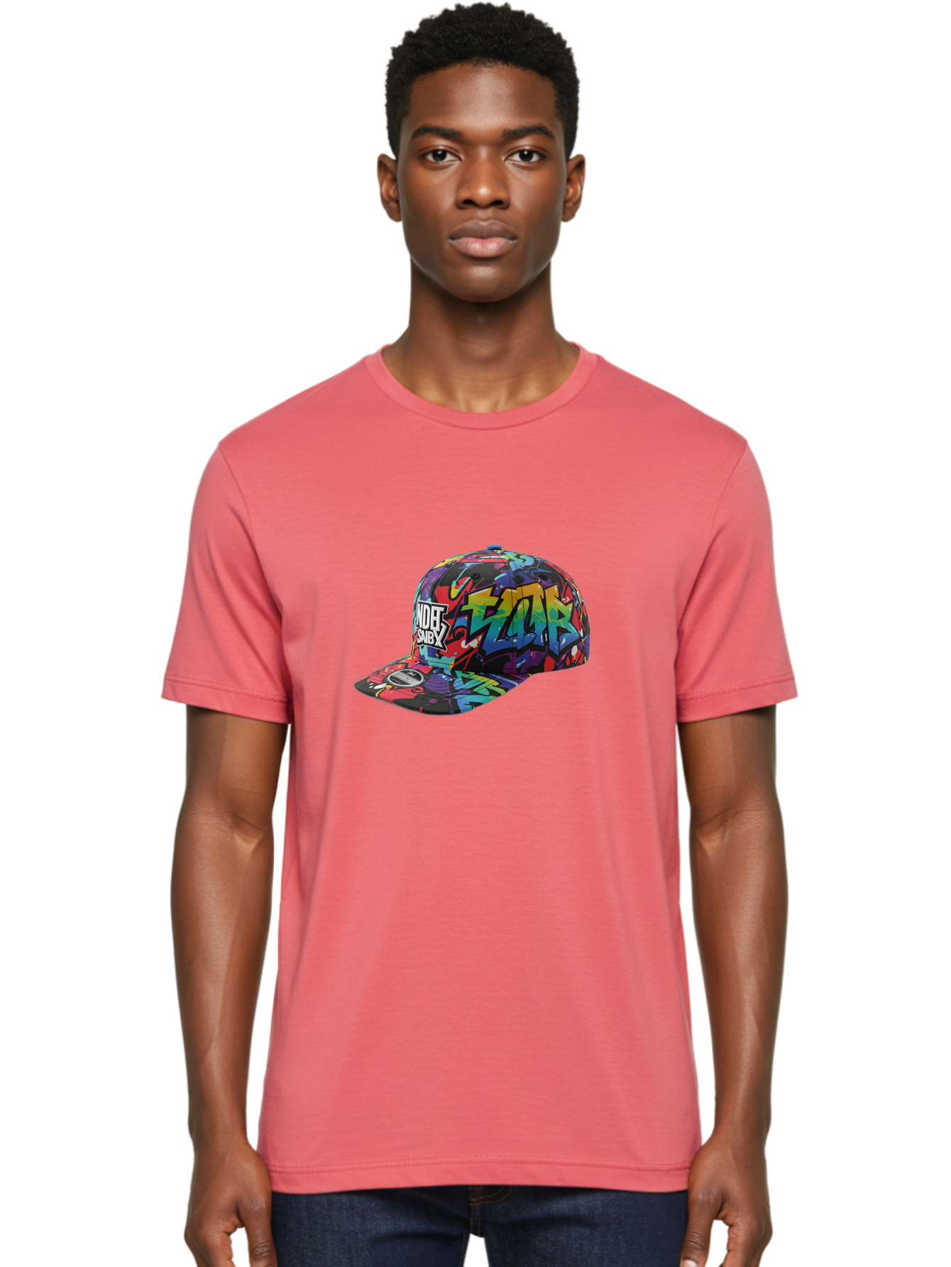 Kazr-Baseball-Cap Men'S Graphic Tee, 100% Cotton, Comfortable Casual Summer Wear, Machine Washable, Streetwear Fashion, Graffiti Art, Urban Style, Kansas Hat, Xsby Logo, Vibrant Colors, Bold Design, Casual Wear, Trendy Accessory Bad251