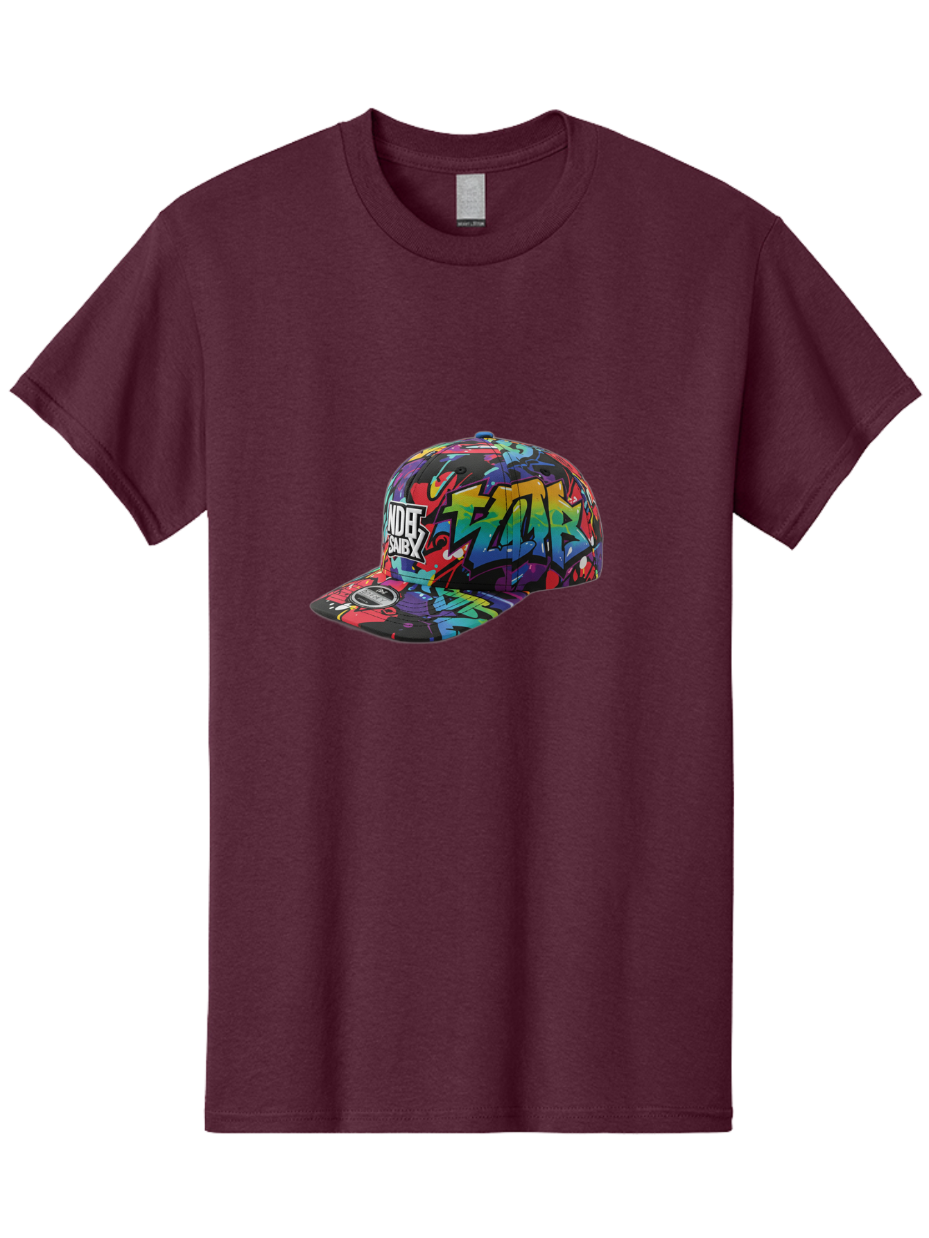 Kazr-Baseball-Cap Men'S Graphic Tee, 100% Cotton, Comfortable Casual Summer Wear, Machine Washable, Streetwear Fashion, Graffiti Art, Urban Style, Kansas Hat, Xsby Logo, Vibrant Colors, Bold Design, Casual Wear, Trendy Accessory Bad251