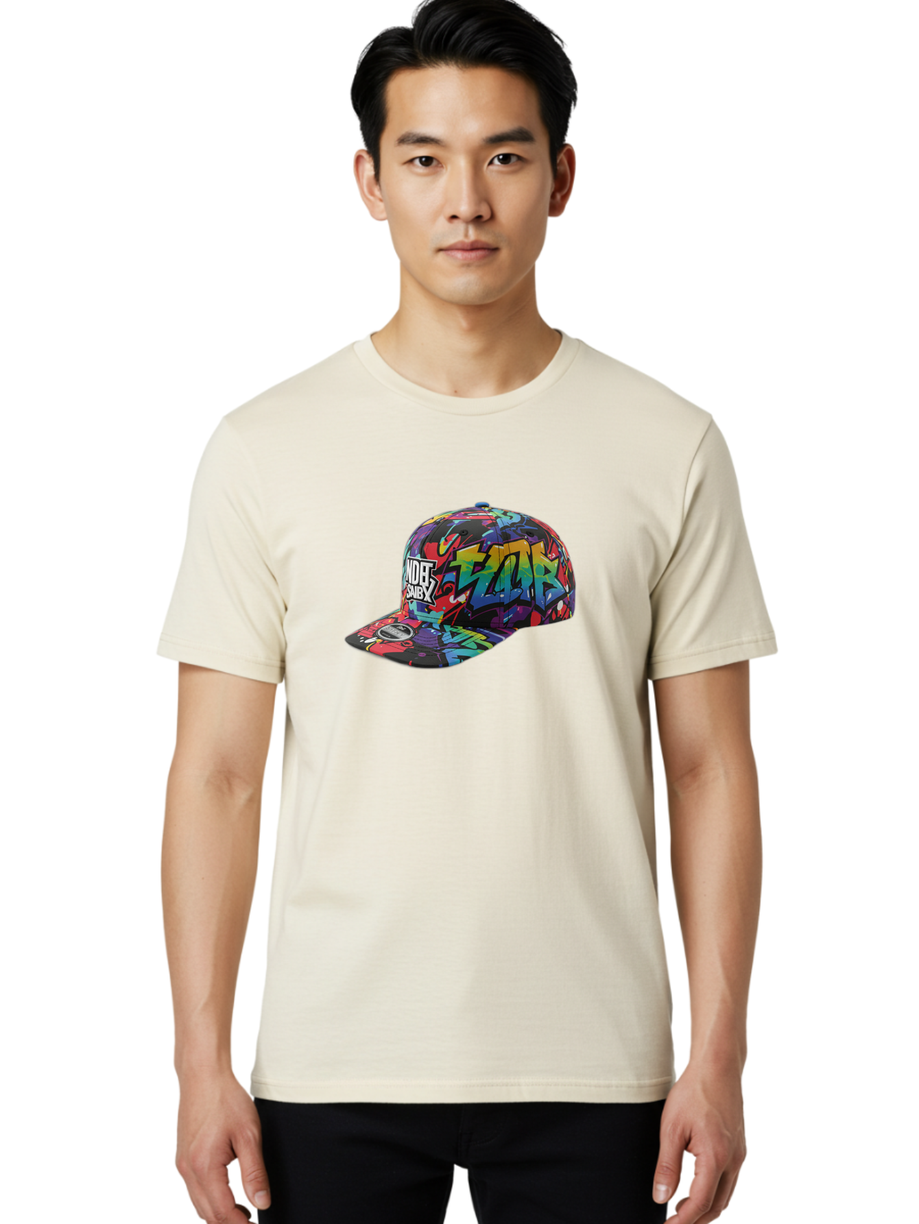 Kazr-Baseball-Cap Men'S Graphic Tee, 100% Cotton, Comfortable Casual Summer Wear, Machine Washable, Streetwear Fashion, Graffiti Art, Urban Style, Kansas Hat, Xsby Logo, Vibrant Colors, Bold Design, Casual Wear, Trendy Accessory Bad251