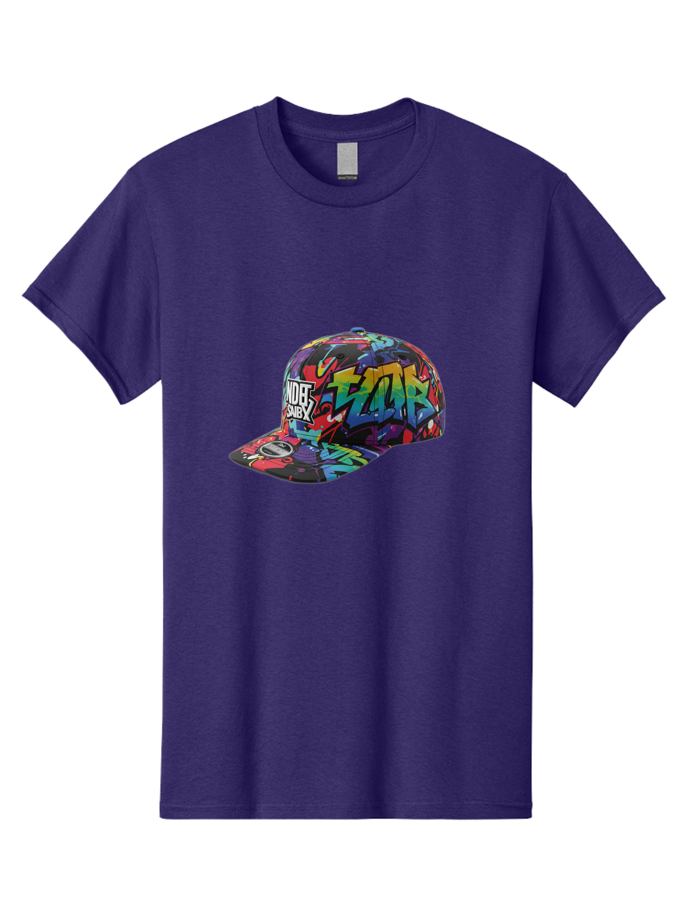 Kazr-Baseball-Cap Men'S Graphic Tee, 100% Cotton, Comfortable Casual Summer Wear, Machine Washable, Streetwear Fashion, Graffiti Art, Urban Style, Kansas Hat, Xsby Logo, Vibrant Colors, Bold Design, Casual Wear, Trendy Accessory Bad251
