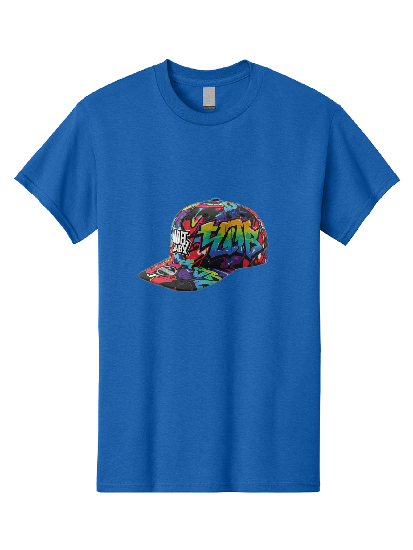 Kazr-Baseball-Cap Men'S Graphic Tee, 100% Cotton, Comfortable Casual Summer Wear, Machine Washable, Streetwear Fashion, Graffiti Art, Urban Style, Kansas Hat, Xsby Logo, Vibrant Colors, Bold Design, Casual Wear, Trendy Accessory Bad251