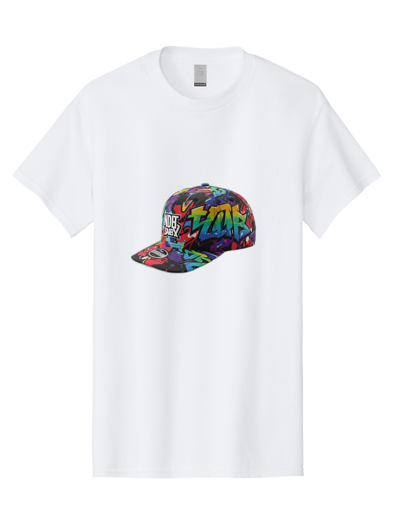 Kazr-Baseball-Cap Men'S Graphic Tee, 100% Cotton, Comfortable Casual Summer Wear, Machine Washable, Streetwear Fashion, Graffiti Art, Urban Style, Kansas Hat, Xsby Logo, Vibrant Colors, Bold Design, Casual Wear, Trendy Accessory Bad251