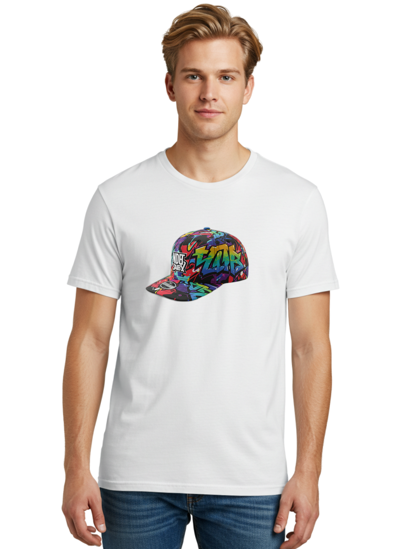 Kazr-Baseball-Cap Men'S Graphic Tee, 100% Cotton, Comfortable Casual Summer Wear, Machine Washable, Streetwear Fashion, Graffiti Art, Urban Style, Kansas Hat, Xsby Logo, Vibrant Colors, Bold Design, Casual Wear, Trendy Accessory Bad251