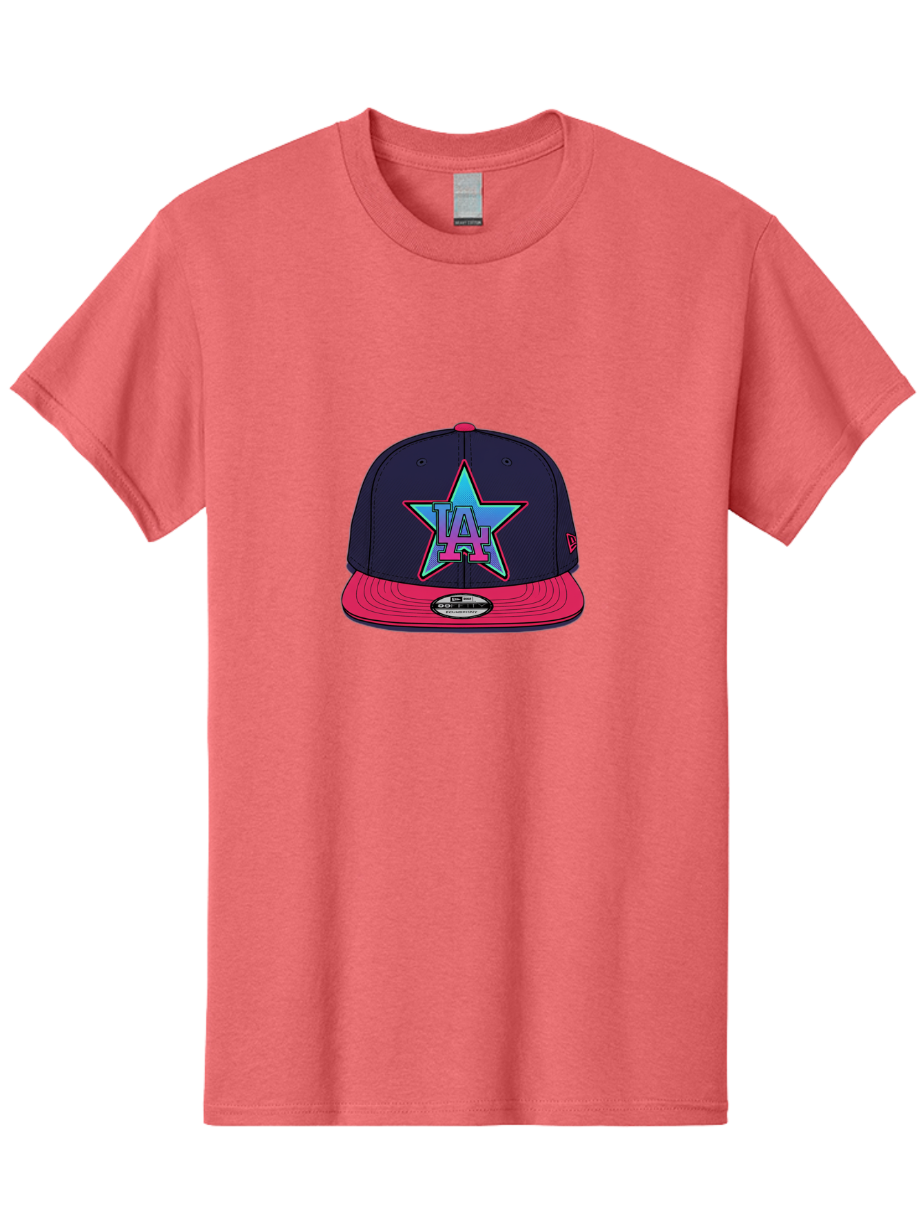 La-Star-Baseball-Cap Men'S Graphic Tee, 100% Cotton, Comfortable Casual Summer Wear, Machine Washable, La Star Logo, Baseball Cap, Snapback Hat, Streetwear Fashion, Urban Style, Vibrant Colors, Los Angeles, Trendy Accessories, Cap Design Bad256