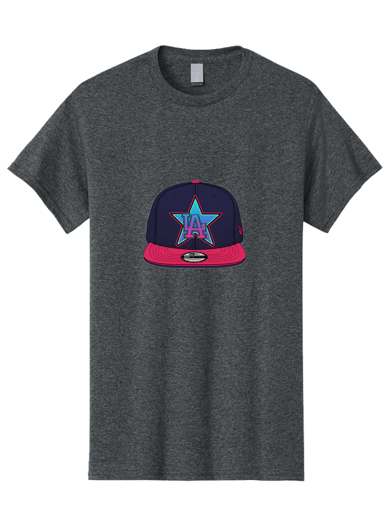 La-Star-Baseball-Cap Men'S Graphic Tee, 100% Cotton, Comfortable Casual Summer Wear, Machine Washable, La Star Logo, Baseball Cap, Snapback Hat, Streetwear Fashion, Urban Style, Vibrant Colors, Los Angeles, Trendy Accessories, Cap Design Bad256