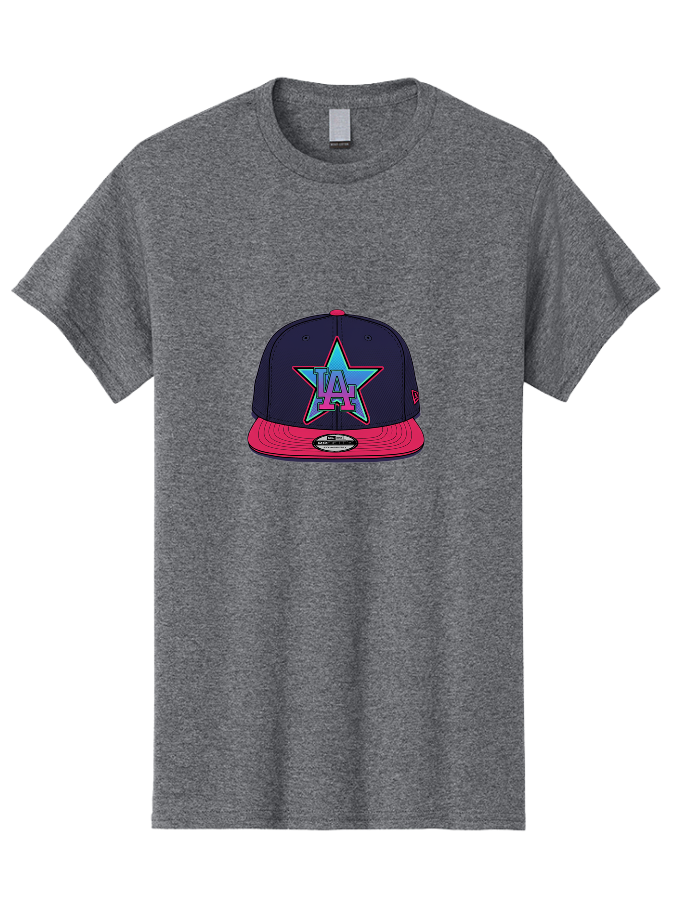 La-Star-Baseball-Cap Men'S Graphic Tee, 100% Cotton, Comfortable Casual Summer Wear, Machine Washable, La Star Logo, Baseball Cap, Snapback Hat, Streetwear Fashion, Urban Style, Vibrant Colors, Los Angeles, Trendy Accessories, Cap Design Bad256