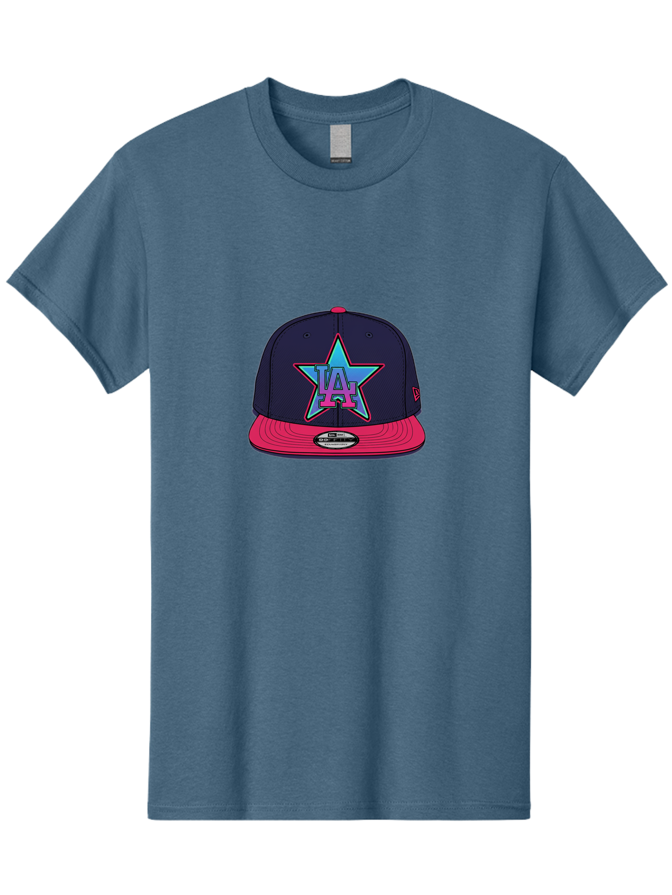 La-Star-Baseball-Cap Men'S Graphic Tee, 100% Cotton, Comfortable Casual Summer Wear, Machine Washable, La Star Logo, Baseball Cap, Snapback Hat, Streetwear Fashion, Urban Style, Vibrant Colors, Los Angeles, Trendy Accessories, Cap Design Bad256