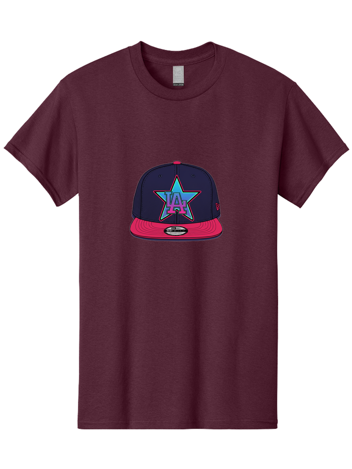La-Star-Baseball-Cap Men'S Graphic Tee, 100% Cotton, Comfortable Casual Summer Wear, Machine Washable, La Star Logo, Baseball Cap, Snapback Hat, Streetwear Fashion, Urban Style, Vibrant Colors, Los Angeles, Trendy Accessories, Cap Design Bad256