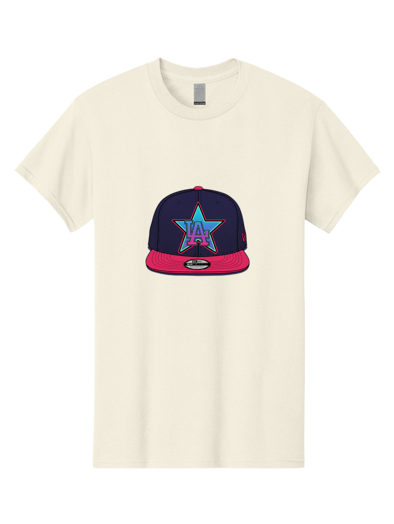 La-Star-Baseball-Cap Men'S Graphic Tee, 100% Cotton, Comfortable Casual Summer Wear, Machine Washable, La Star Logo, Baseball Cap, Snapback Hat, Streetwear Fashion, Urban Style, Vibrant Colors, Los Angeles, Trendy Accessories, Cap Design Bad256