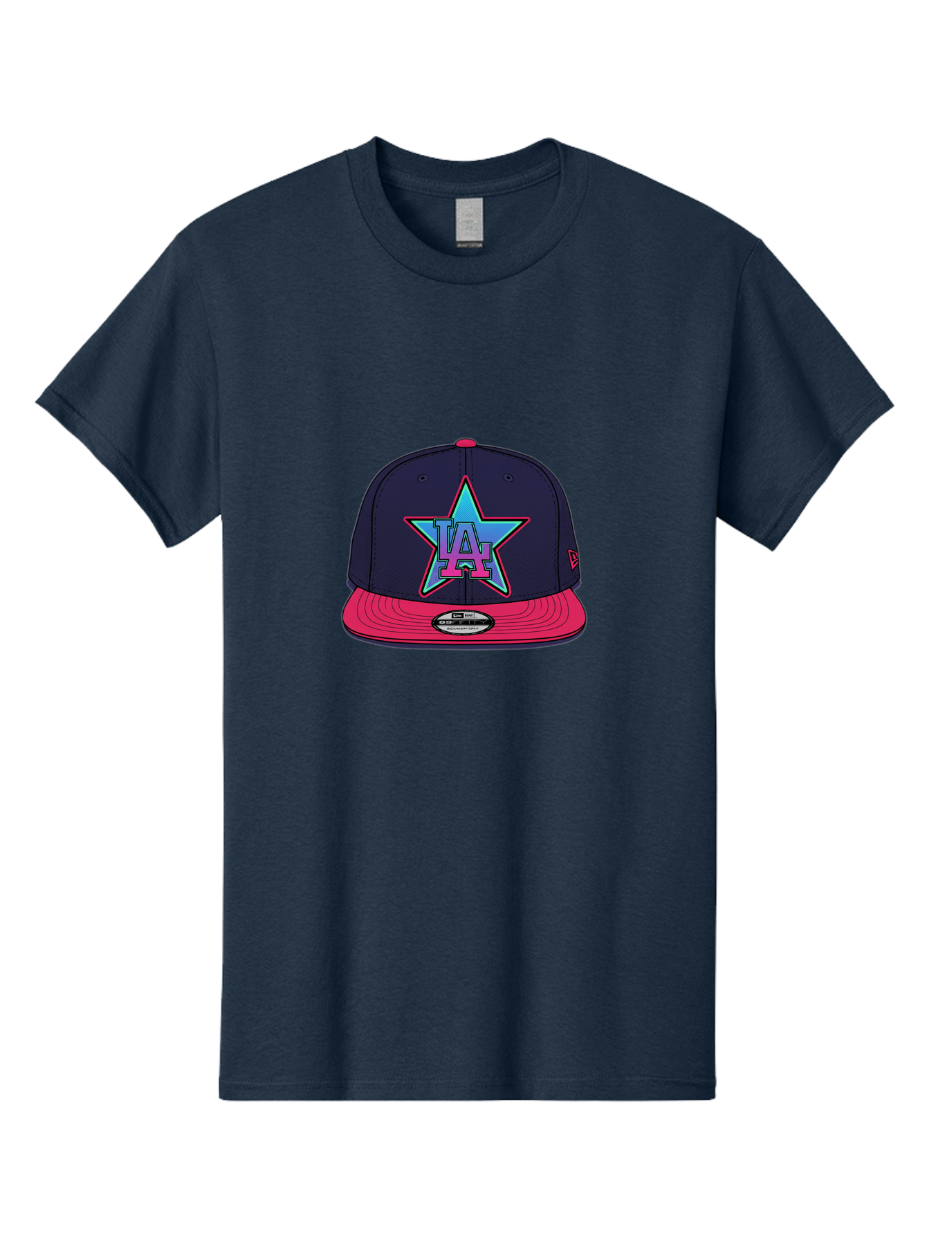 La-Star-Baseball-Cap Men'S Graphic Tee, 100% Cotton, Comfortable Casual Summer Wear, Machine Washable, La Star Logo, Baseball Cap, Snapback Hat, Streetwear Fashion, Urban Style, Vibrant Colors, Los Angeles, Trendy Accessories, Cap Design Bad256