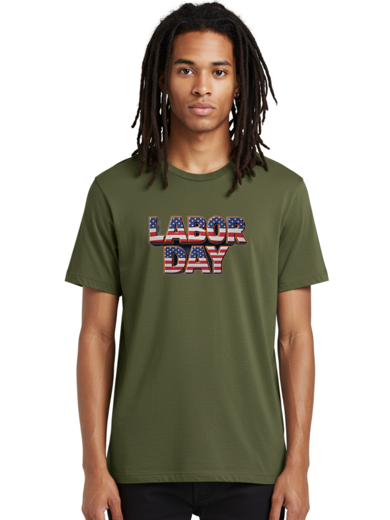 Labor-Day-1 Men'S Graphic Tee, 100% Cotton, Comfortable Casual Summer Wear, Machine Washable, Labor Day, Patriotic Theme, American Flag, Red White And Blue, Independence Day, 4Th Of July, Stars And Stripes, Usa, National Holiday, Celebration Bad257