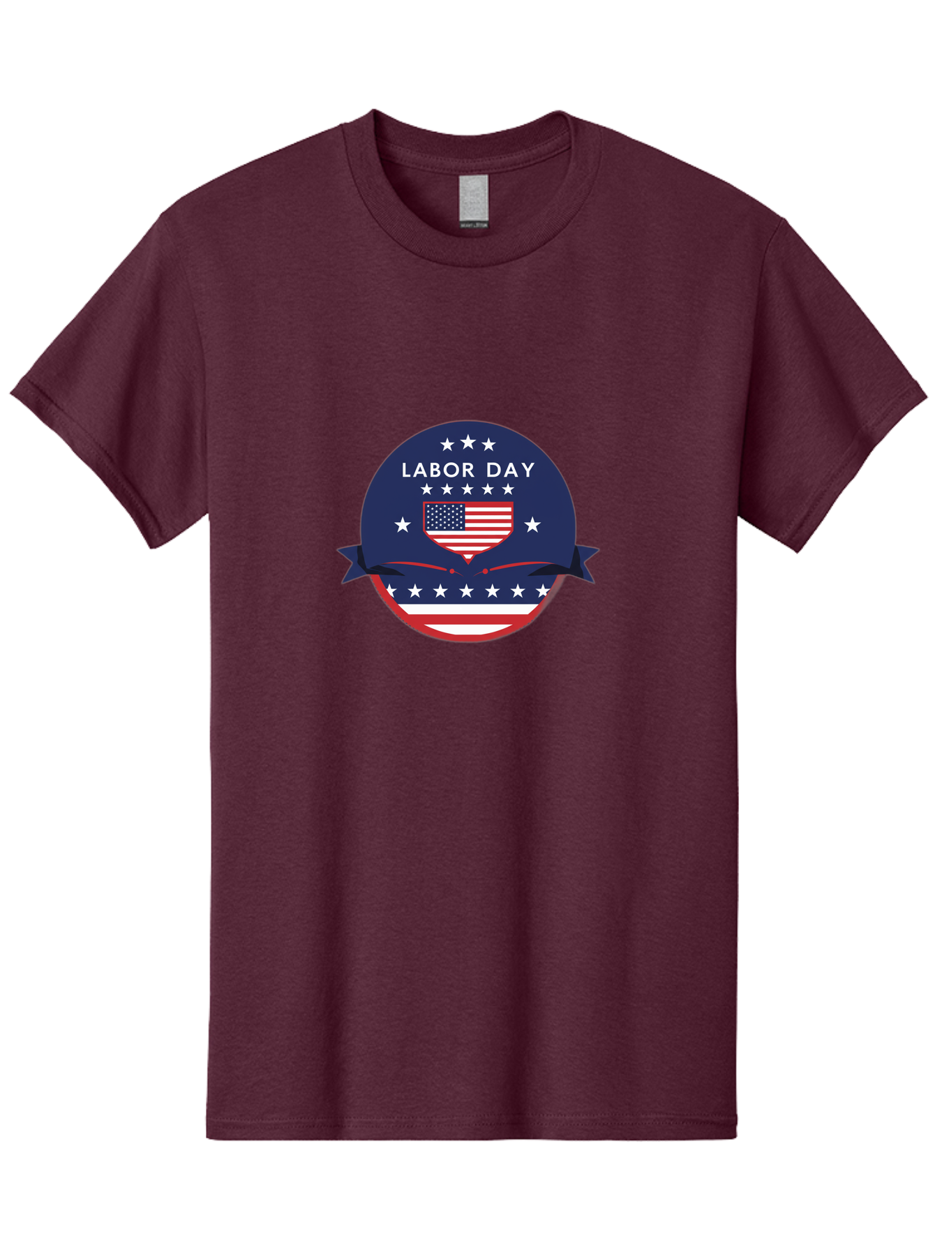 Labor-Day-3 Men'S Graphic Tee, 100% Cotton, Comfortable Casual Summer Wear, Machine Washable, Labor Day Graphic, American Flag, Patriotic Design, Usa Stars, Red White Blue Colors, Federal Holiday, Workers' Rights, Us Labor Movement Bad259