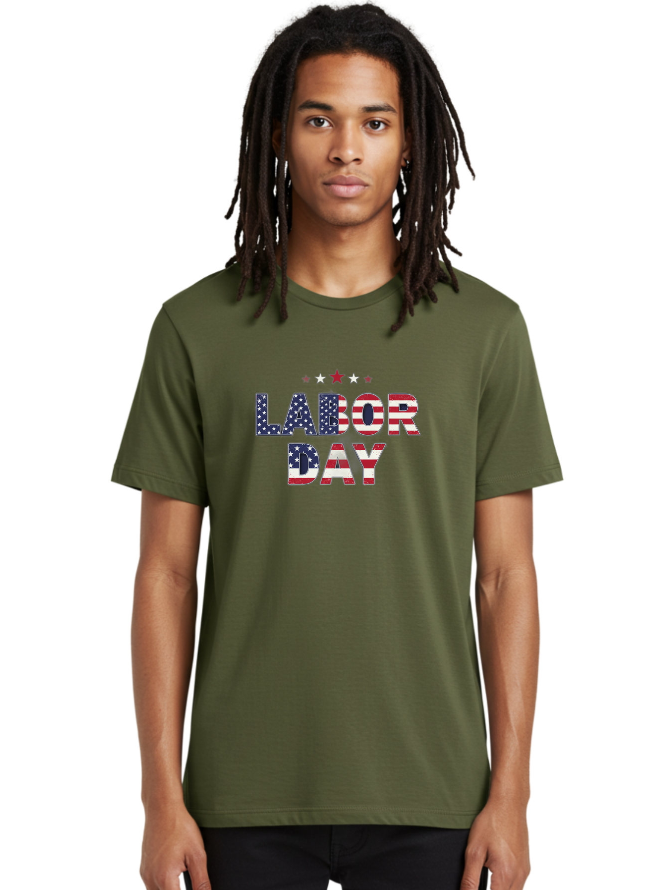 Labor-Day-6 Men'S Graphic Tee, 100% Cotton, Comfortable Casual Summer Wear, Machine Washable, Labor Day, Patriotic Text, American Flag Pattern, Red White And Blue, Stars And Stripes, Holiday Celebration, Us National Holiday Bad262