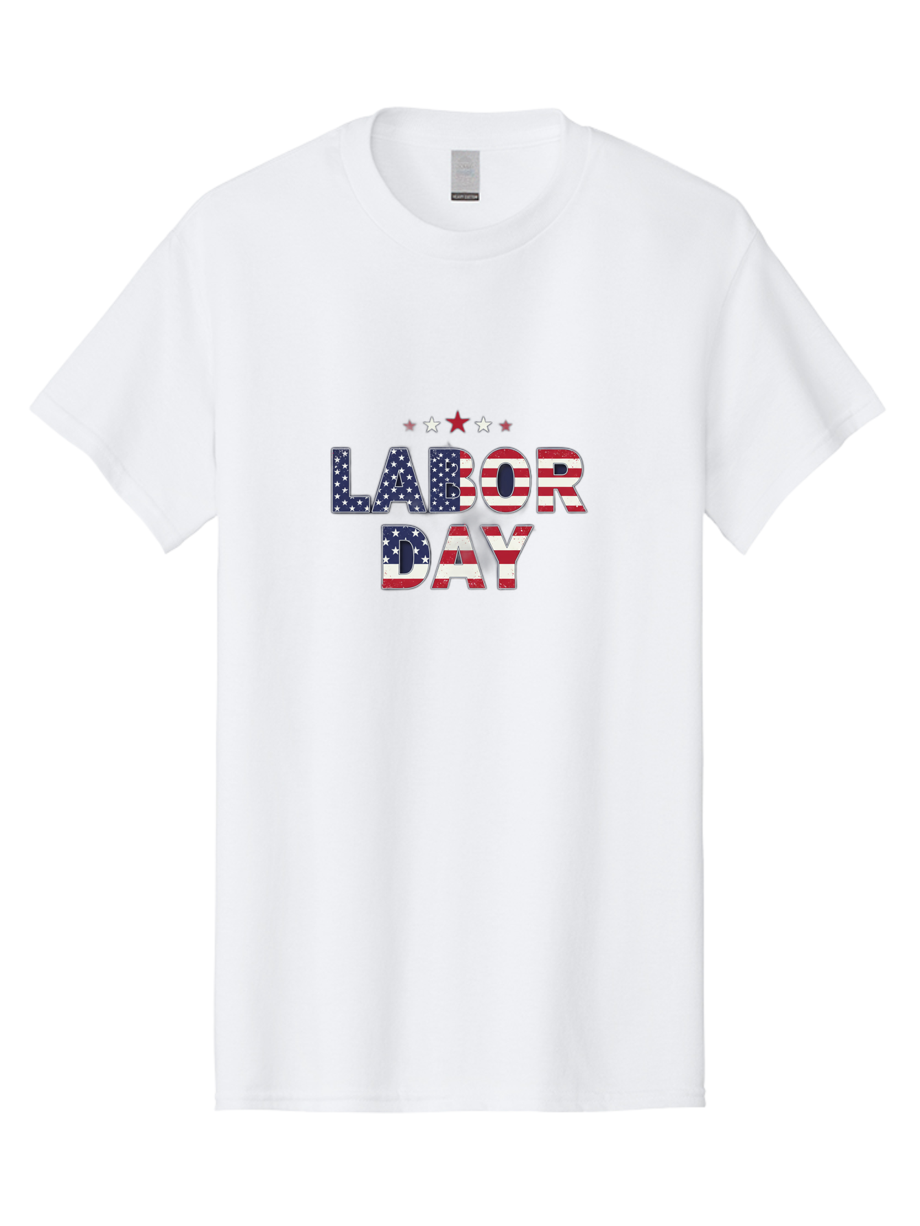 Labor-Day-6 Men'S Graphic Tee, 100% Cotton, Comfortable Casual Summer Wear, Machine Washable, Labor Day, Patriotic Text, American Flag Pattern, Red White And Blue, Stars And Stripes, Holiday Celebration, Us National Holiday Bad262