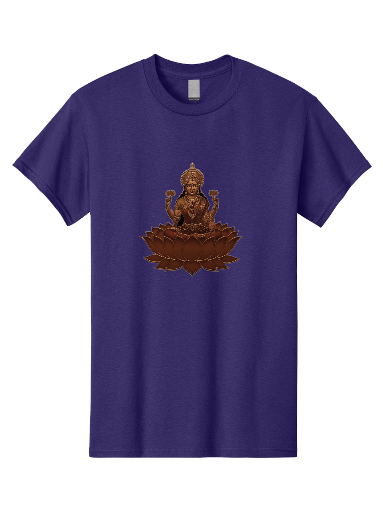 Lakshmi-1 Men'S Graphic Tee, 100% Cotton, Comfortable Casual Summer Wear, Machine Washable, Goddess Lakshmi, Lotus Flower, Spiritual Symbolism, Hindu Deity, Prosperity, Good Fortune, Spiritual Growth, Meditation, Yoga, Wellness, Inner Peace, Bad265