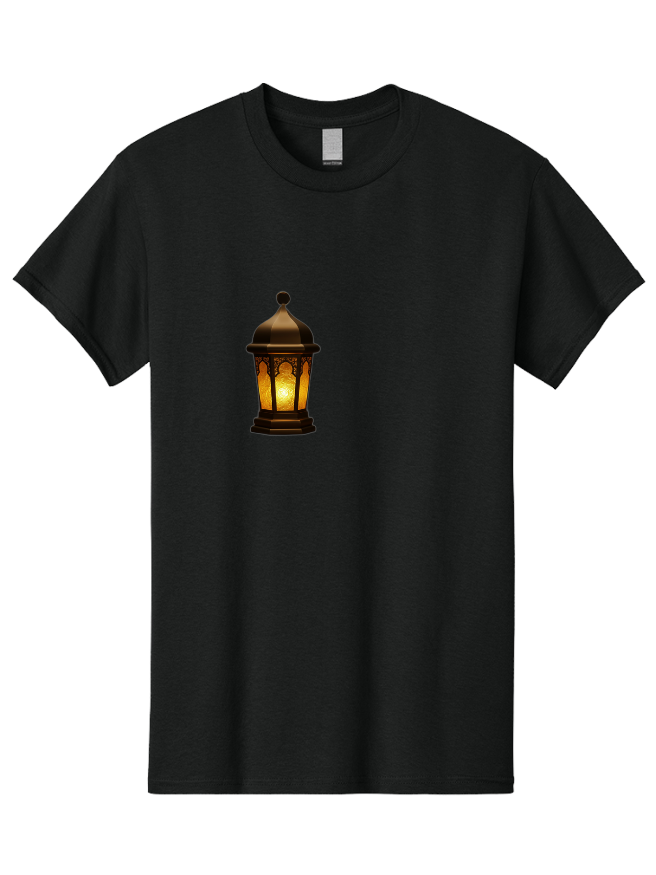 Lantern Men'S Graphic Tee, 100% Cotton, Comfortable Casual Summer Wear, Machine Washable, Ornate Lantern, Glowing Light, Decorative Lamp, Traditional Lighting, Vintage Ambiance, Cultural Heritage, Warm Glow, Islamic Art, Intricate Patterns Bad274