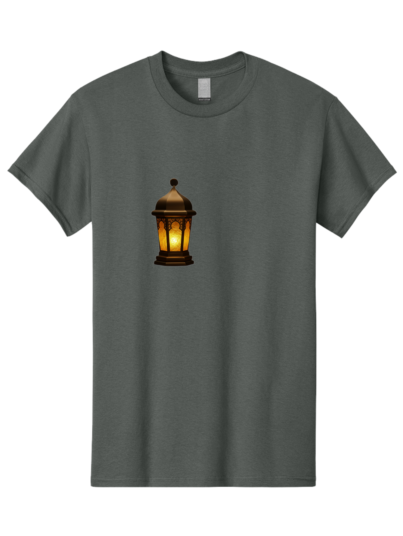 Lantern Men'S Graphic Tee, 100% Cotton, Comfortable Casual Summer Wear, Machine Washable, Ornate Lantern, Glowing Light, Decorative Lamp, Traditional Lighting, Vintage Ambiance, Cultural Heritage, Warm Glow, Islamic Art, Intricate Patterns Bad274