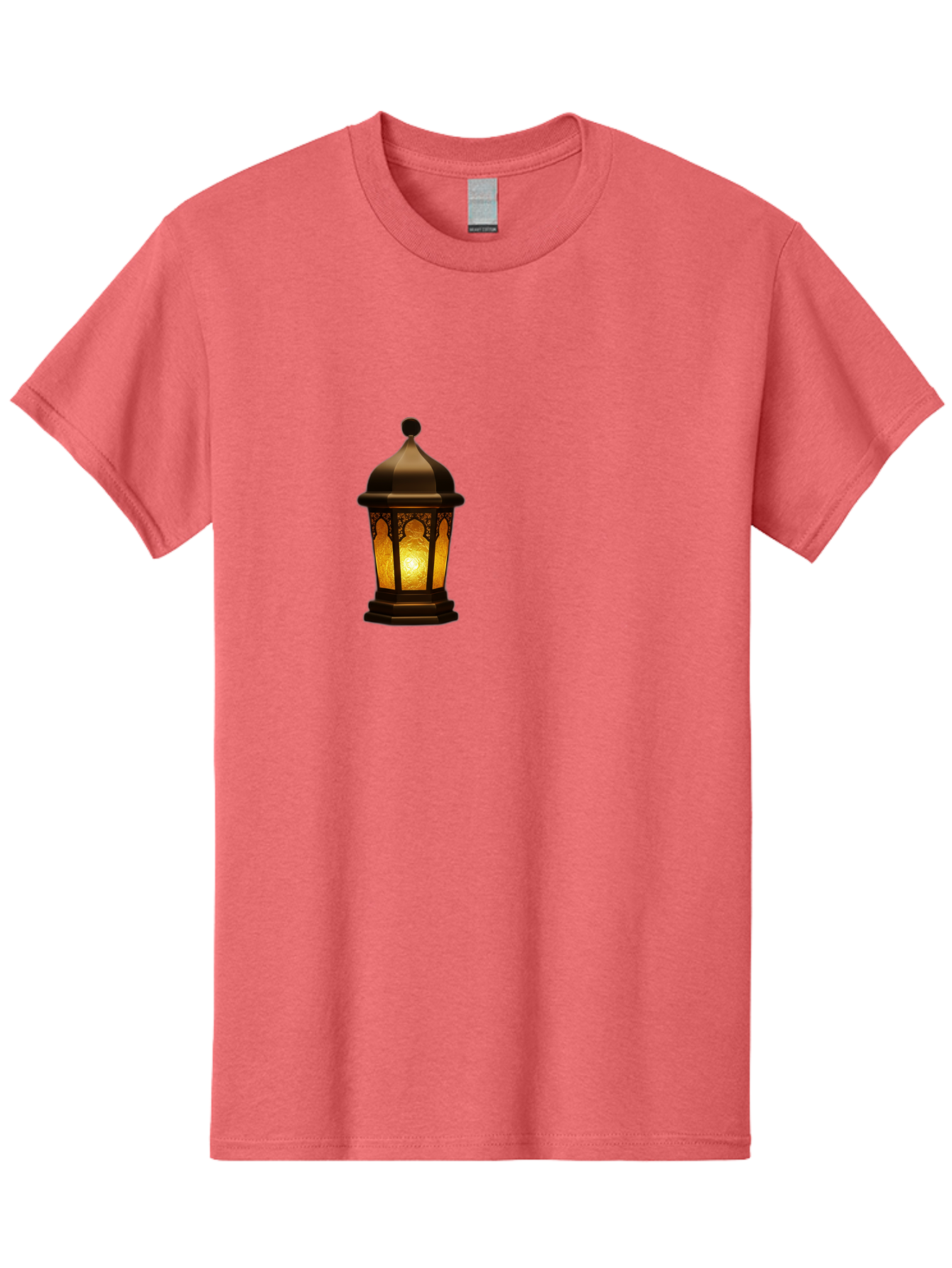 Lantern Men'S Graphic Tee, 100% Cotton, Comfortable Casual Summer Wear, Machine Washable, Ornate Lantern, Glowing Light, Decorative Lamp, Traditional Lighting, Vintage Ambiance, Cultural Heritage, Warm Glow, Islamic Art, Intricate Patterns Bad274