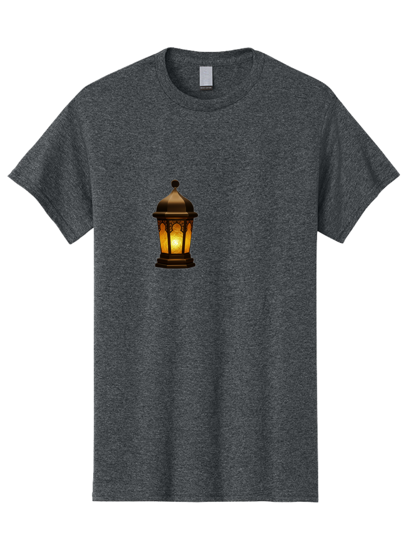 Lantern Men'S Graphic Tee, 100% Cotton, Comfortable Casual Summer Wear, Machine Washable, Ornate Lantern, Glowing Light, Decorative Lamp, Traditional Lighting, Vintage Ambiance, Cultural Heritage, Warm Glow, Islamic Art, Intricate Patterns Bad274
