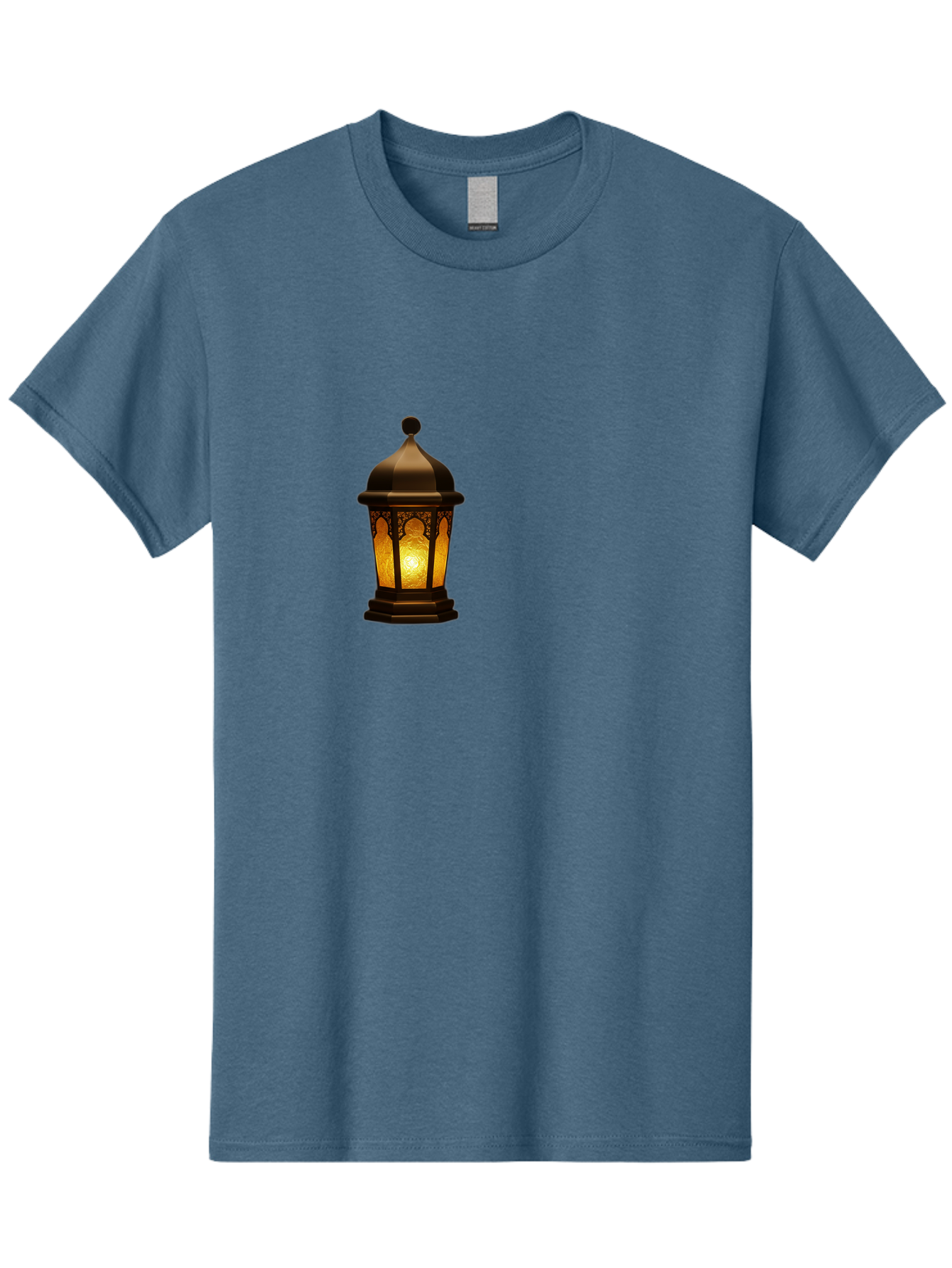 Lantern Men'S Graphic Tee, 100% Cotton, Comfortable Casual Summer Wear, Machine Washable, Ornate Lantern, Glowing Light, Decorative Lamp, Traditional Lighting, Vintage Ambiance, Cultural Heritage, Warm Glow, Islamic Art, Intricate Patterns Bad274