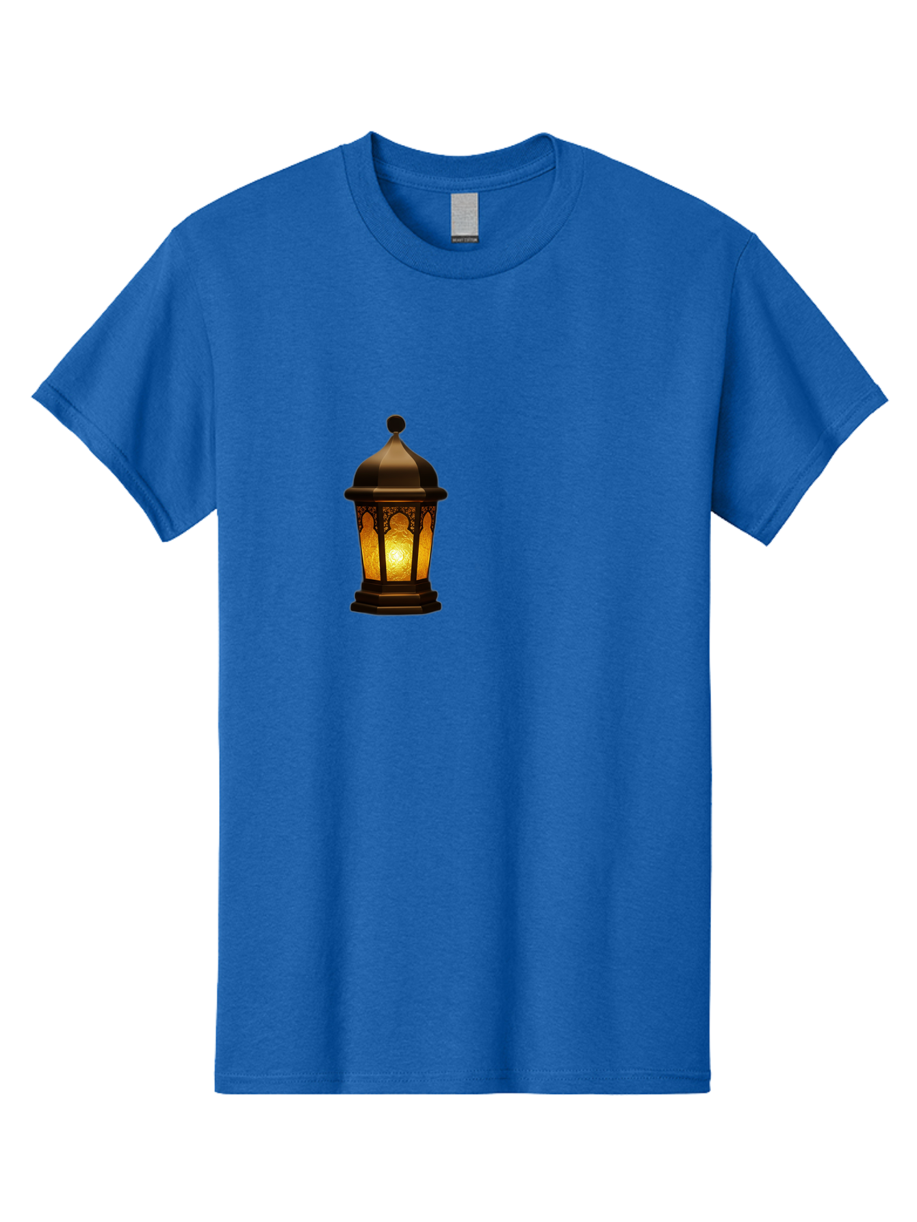 Lantern Men'S Graphic Tee, 100% Cotton, Comfortable Casual Summer Wear, Machine Washable, Ornate Lantern, Glowing Light, Decorative Lamp, Traditional Lighting, Vintage Ambiance, Cultural Heritage, Warm Glow, Islamic Art, Intricate Patterns Bad274