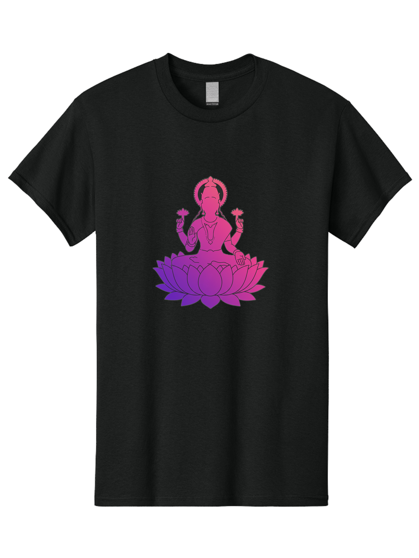 Lotus-Goddess Men'S Graphic Tee, 100% Cotton, Comfortable Casual Summer Wear, Machine Washable, Lotus Flower, Goddess, Meditation, Spirituality, Peace, Serenity, Yoga, Zen, Mindfulness, Sacred Geometry, Lotus Position, Spiritual Awakening Bad282
