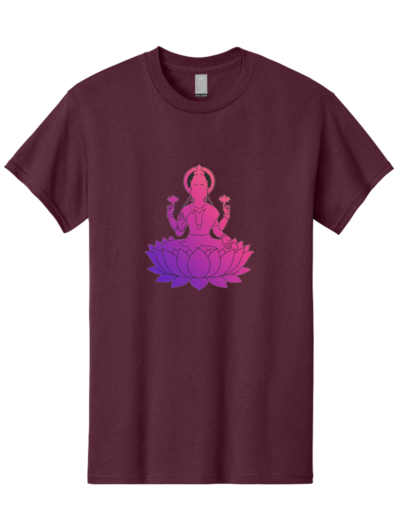 Lotus-Goddess Men'S Graphic Tee, 100% Cotton, Comfortable Casual Summer Wear, Machine Washable, Lotus Flower, Goddess, Meditation, Spirituality, Peace, Serenity, Yoga, Zen, Mindfulness, Sacred Geometry, Lotus Position, Spiritual Awakening Bad282