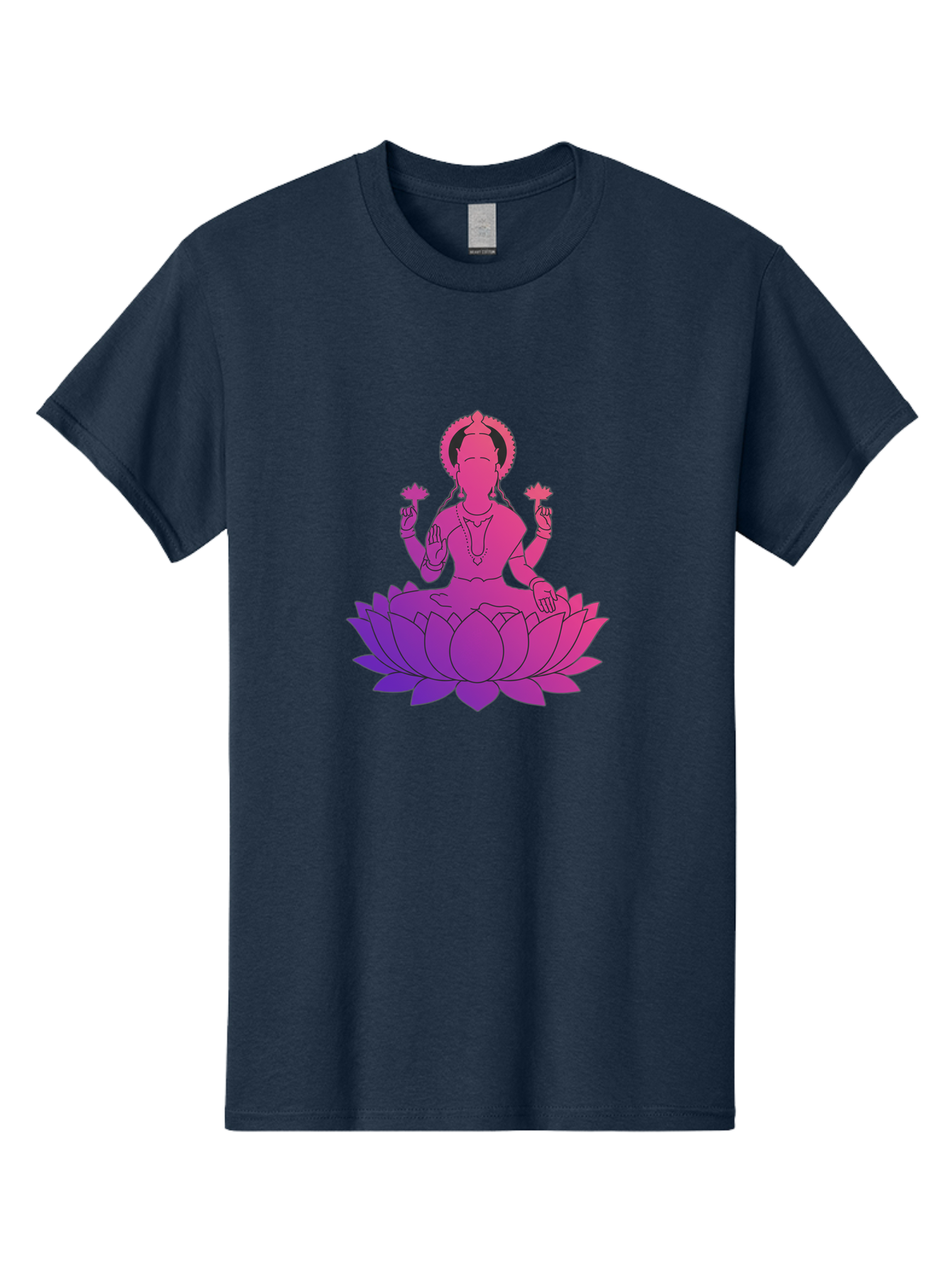 Lotus-Goddess Men'S Graphic Tee, 100% Cotton, Comfortable Casual Summer Wear, Machine Washable, Lotus Flower, Goddess, Meditation, Spirituality, Peace, Serenity, Yoga, Zen, Mindfulness, Sacred Geometry, Lotus Position, Spiritual Awakening Bad282
